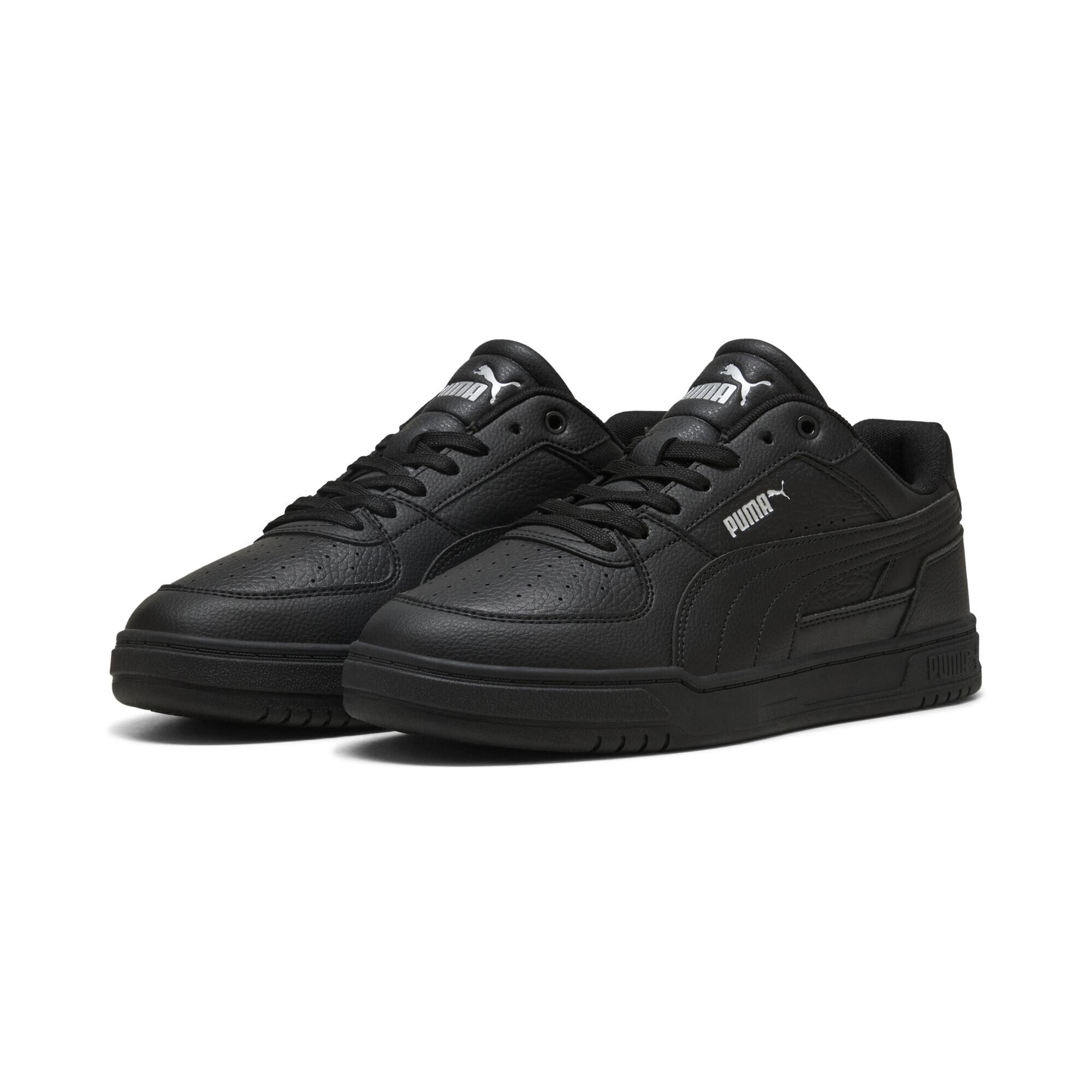 Sneaker Puma "Caven Iii Sneakers Erwachsene", Herren, Gr. 45, Schwarz Silber Weiß Metallic, Obermaterial: Textil, Synthetik. Futter: Textil. Innensohle: Textil, Keine Angabe. Laufsohle: Gummi, Schuhe Sneaker
