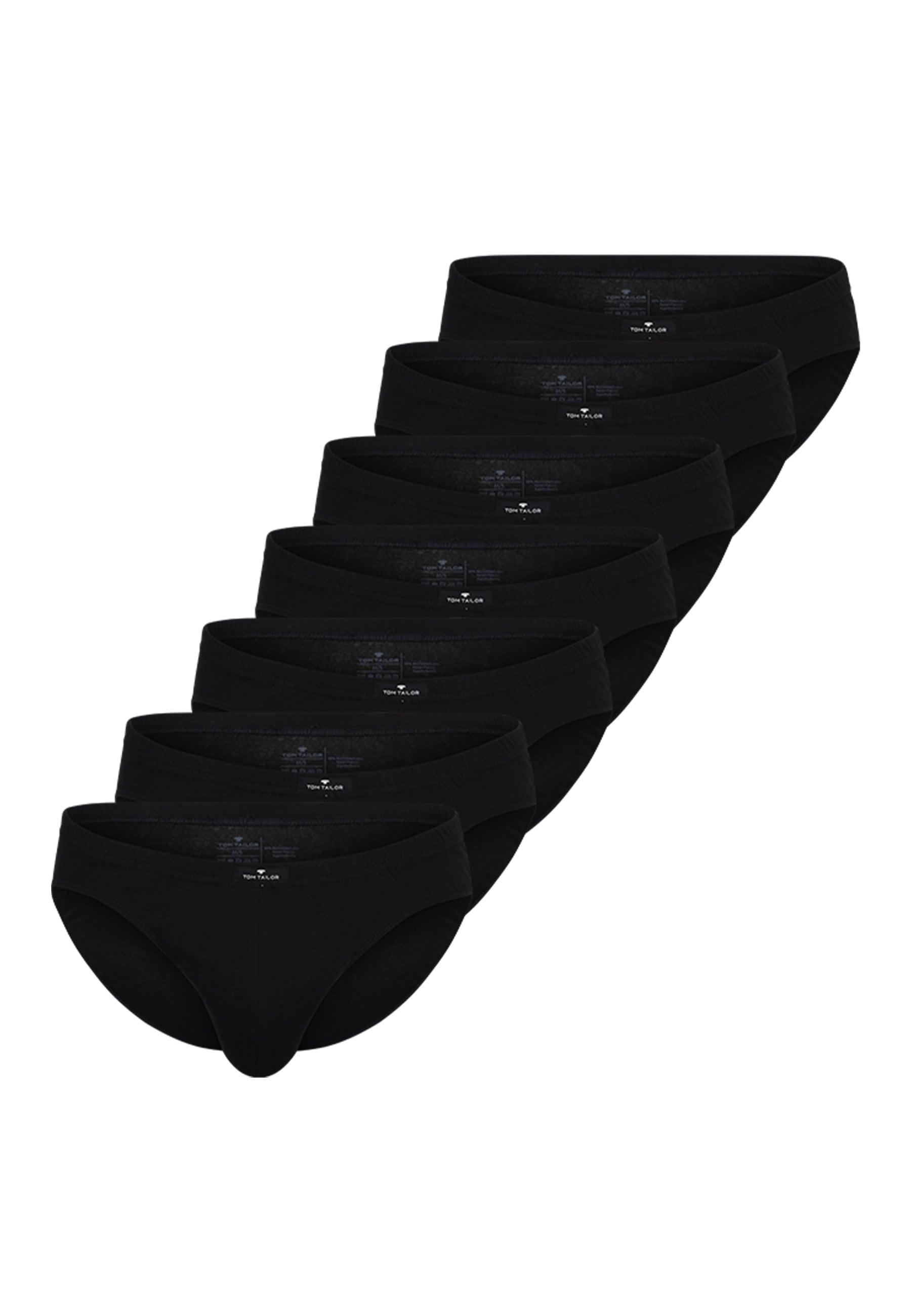Minislip Tom Tailor "Texas", Herren, Gr. 8 (Xxl), Schwarz (Schwarz, Dunkel, Uni), Single Jersey, Obermaterial: 100% Baumwolle, Unifarben, KöRpernah, Unterhosen, Bequem, Basic, Eng, Weich, Atmungsaktiv, Mit Logo, Breiter Bund