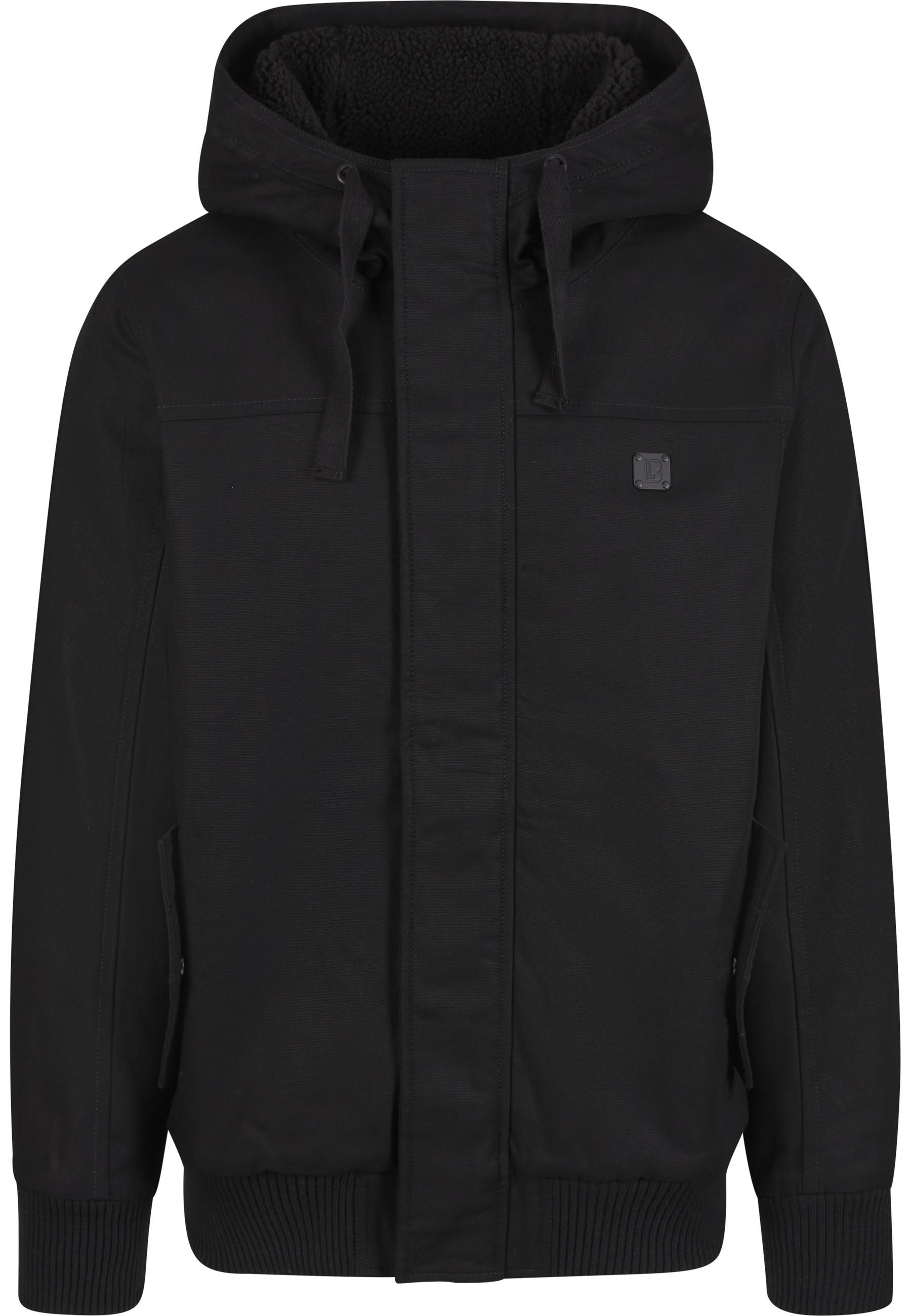 Winterjacke Brandit "Brandit Brandit Men Essential Jacket", Herren, Gr. M, Schwarz, 100% Baumwolle, Unifarben, Normal, Ohne Ausschnitt, Jacken Winterjacke