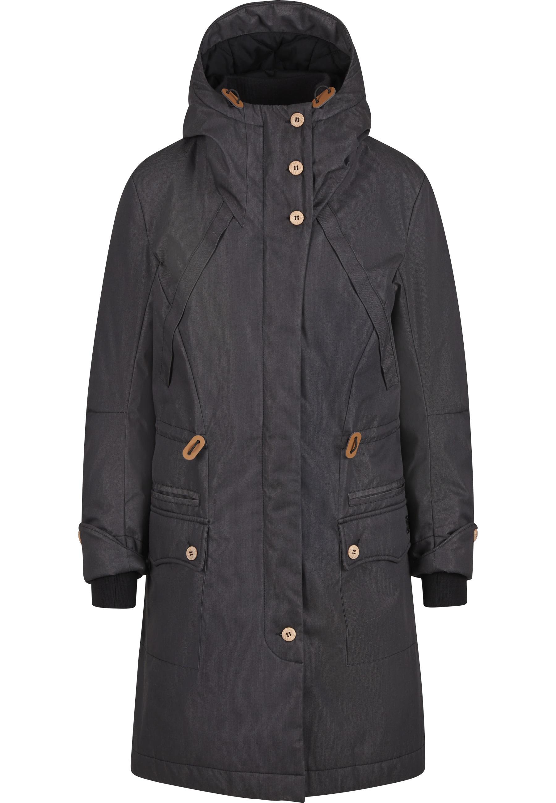 Parka Brandit "Brandit Brandit Women Mayleene Winterparka", Damen, Gr. L, Schwarz, 75% Polyester, 25% Baumwolle, Unifarben, Normal, Ohne Ausschnitt, Jacken Parka