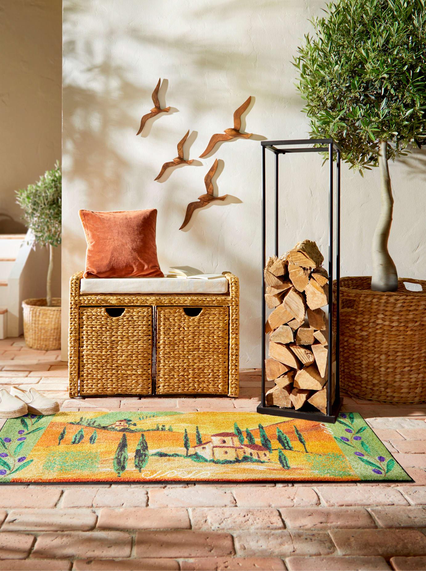 Fußmatte Gr. 4, bunt, B:75cm H:7mm L:120cm, Polyamid, Teppiche, Fußmatte