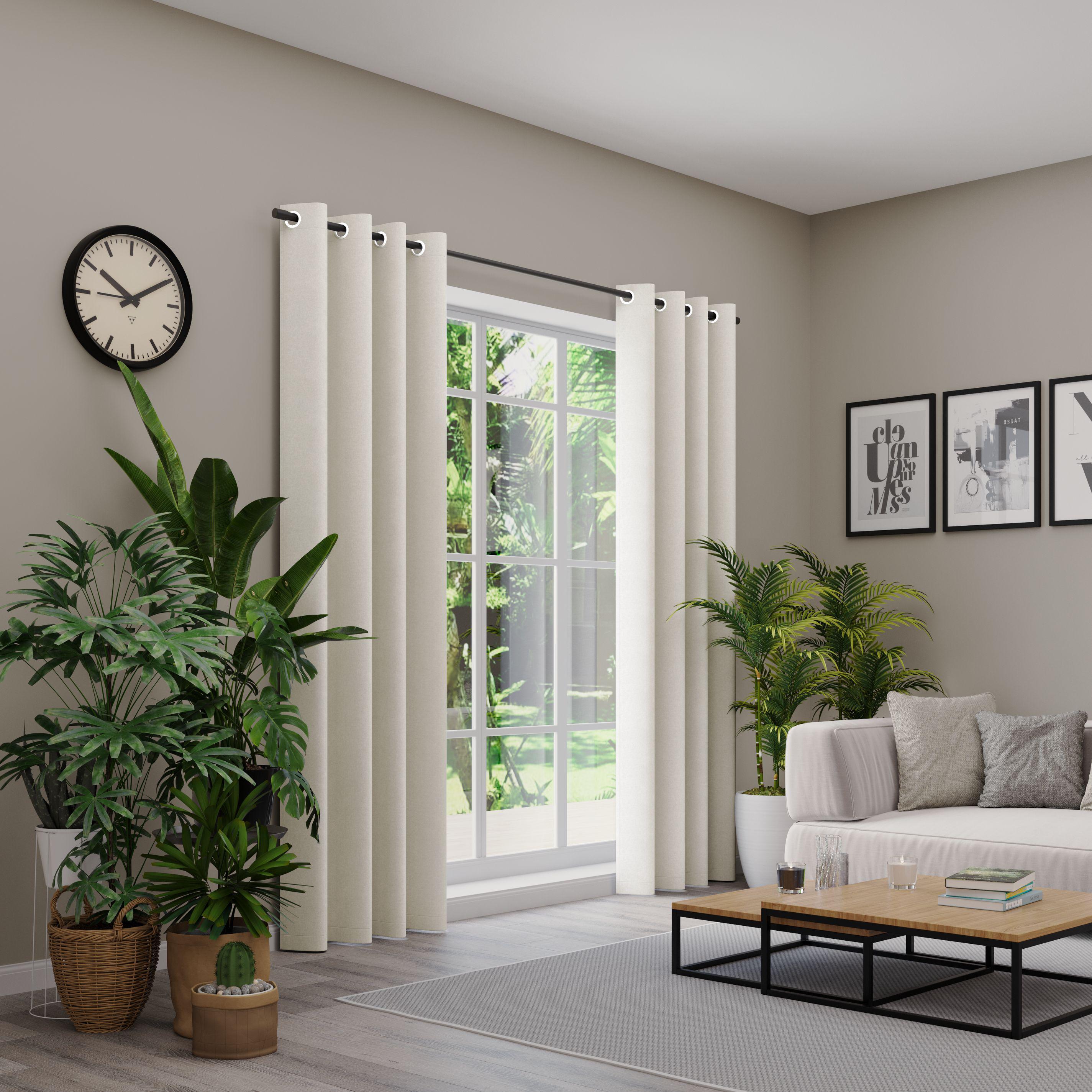 Vorhang NEUTEX FOR YOU "BELMONDO", grau (taupe), B:138cm H:285cm, Polyester, Gardinen, Vorhang, Uni mit samtiger Oberfläche, nach Maß