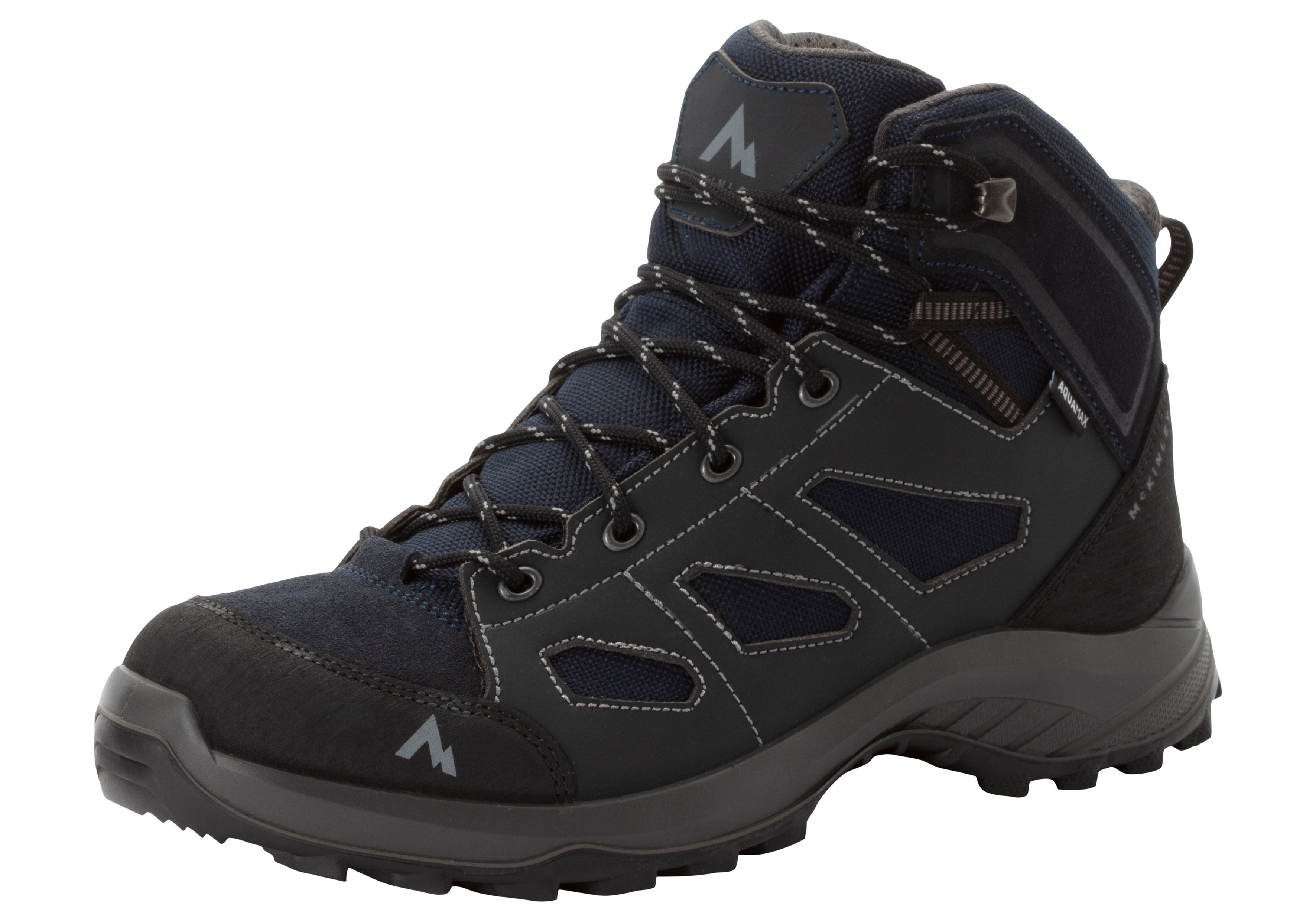Wanderschuh MCKINLEY "Discover IV", Herren, Gr. 44, schwarz (navy schwarz, navy schwarz, anthrazit), Schuhe Wanderschuh, wasserdicht