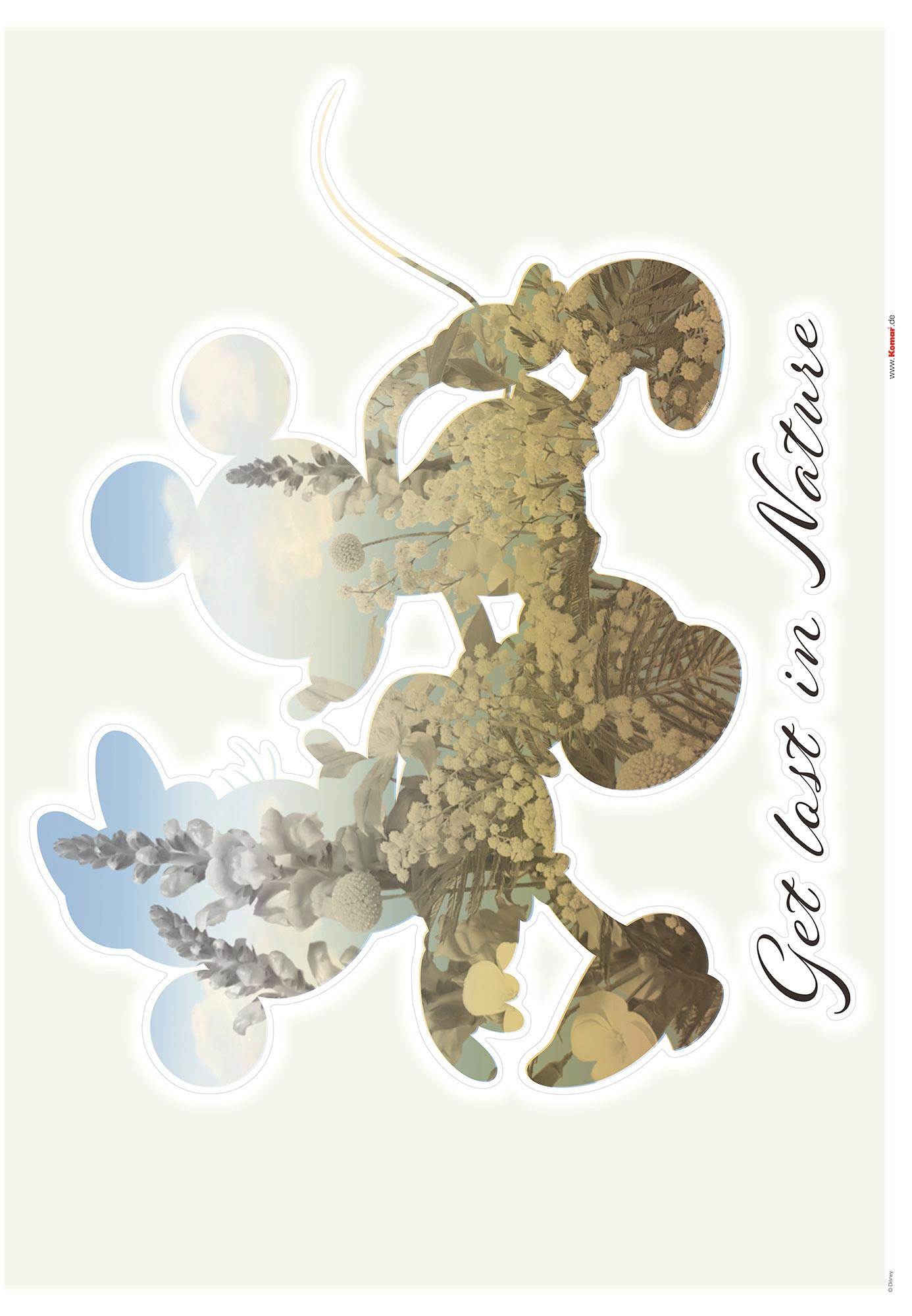 Wandtattoo KOMAR "Mickey Get Lost - Größe 50 x 70 cm", bunt, B:50cm H:70cm, Folie, Wandtattoos, Wandtattoo, selbstklebend, Wandsticker, Kinderzimmer