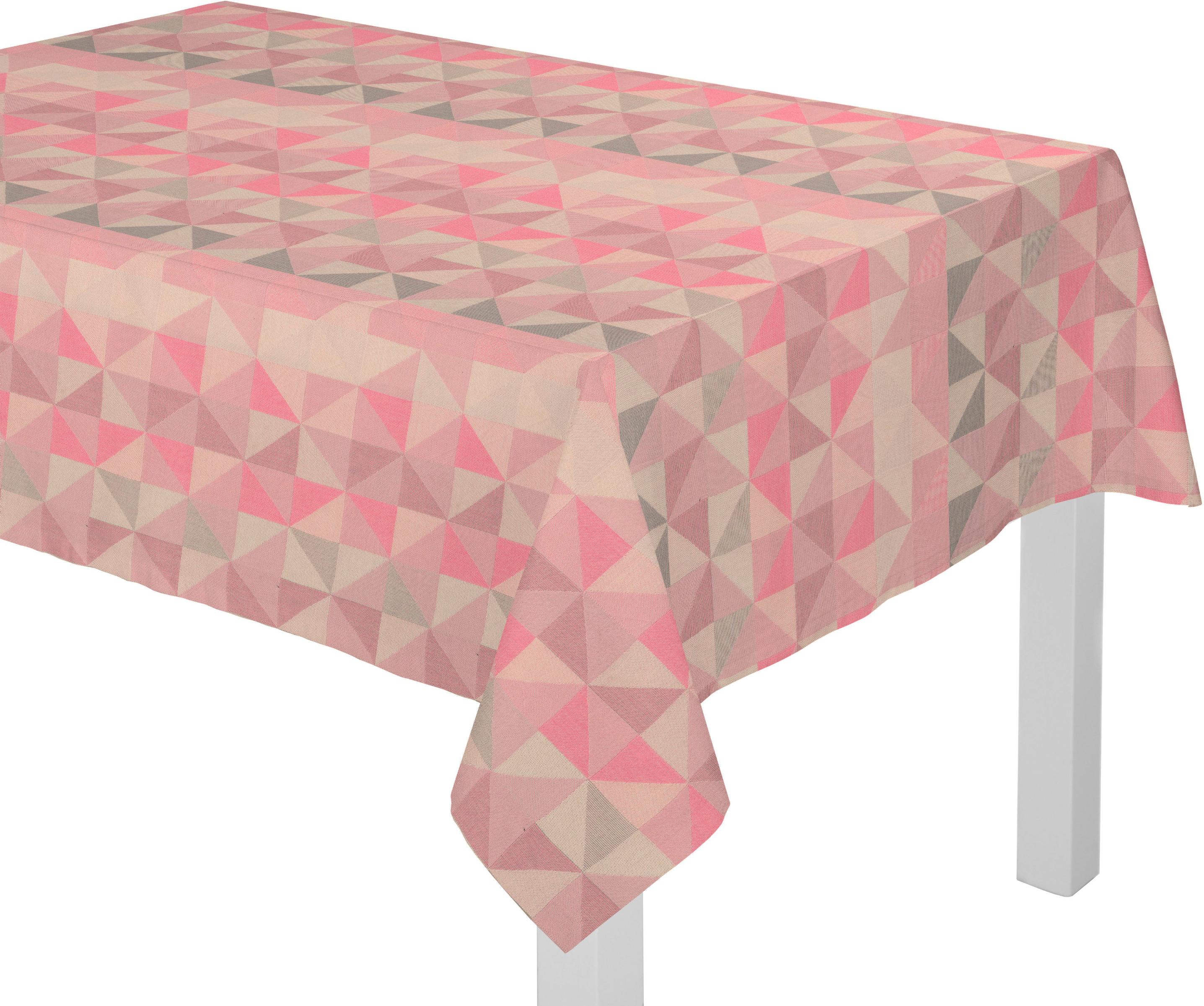 Tischdecke ADAM "Bio Bel" Gr. 5, rosa, B:145cm L:250cm, Bio-Baumwolle, Tischdecken, Tischdecke, aus 100% Bio-Baumwolle