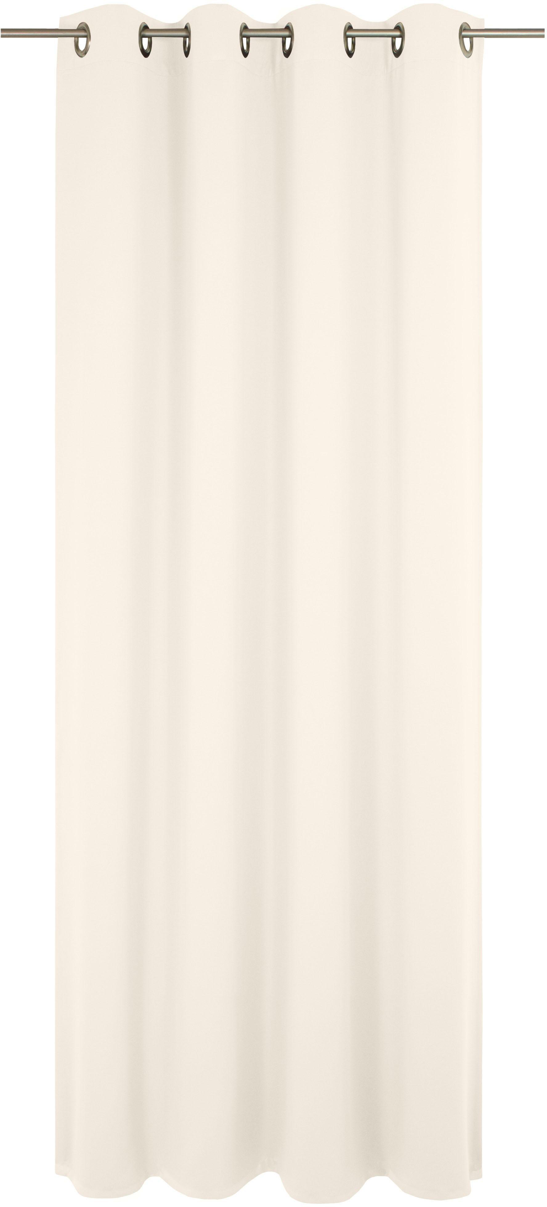 Vorhang WIRTH "Newbury" Gr. 1, beige (creme), B:130cm H:145cm, Jacquard, Baumwolle, Polyester, Gardinen, Vorhang