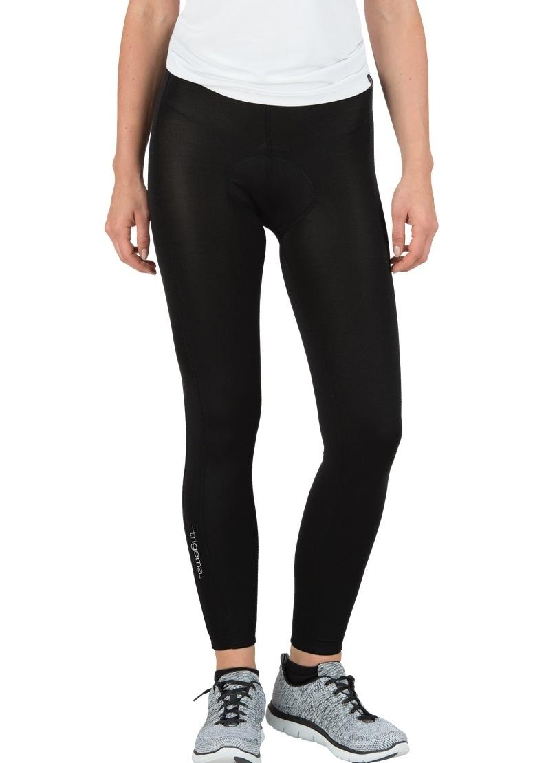 Funktionshose TRIGEMA "TRIGEMA Lange Radlerhose", Damen, Gr. 3XL, US-Größen, schwarz, Mikrofaser, 85% Polyester (Bioactive), 15% Elastan, Hosen Funktionshose