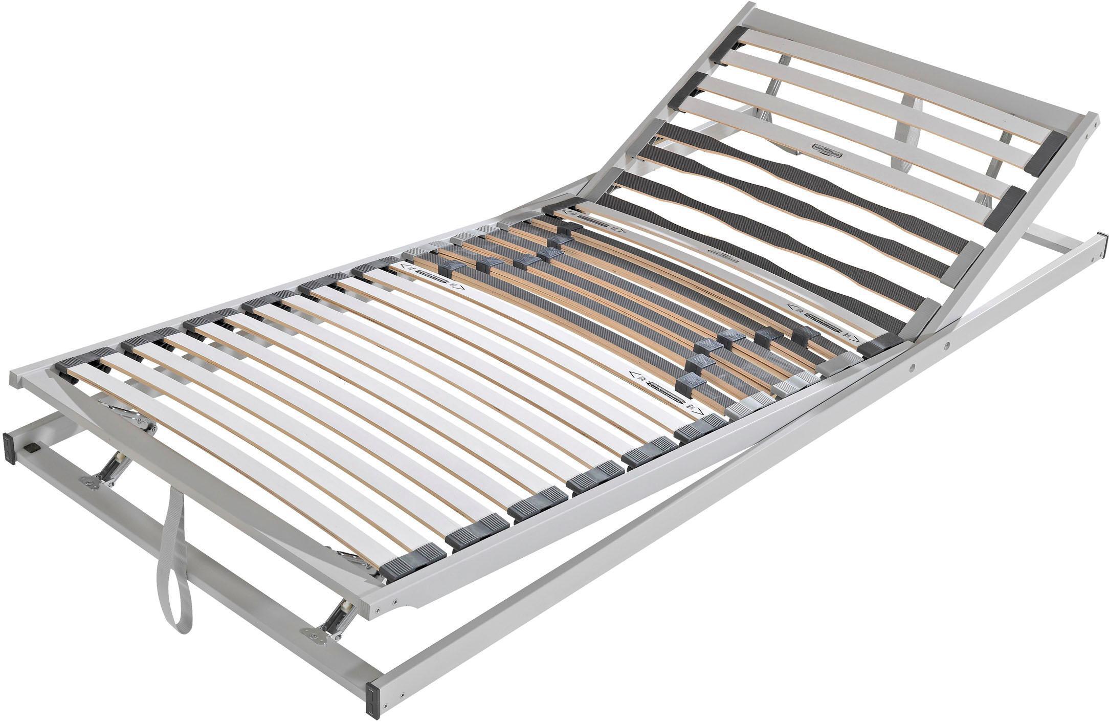 Lattenrost ALINA "3123 KF", grau (weiß, neutral), B:80cm H:7cm L:200cm, Lattenroste, Lattenrost