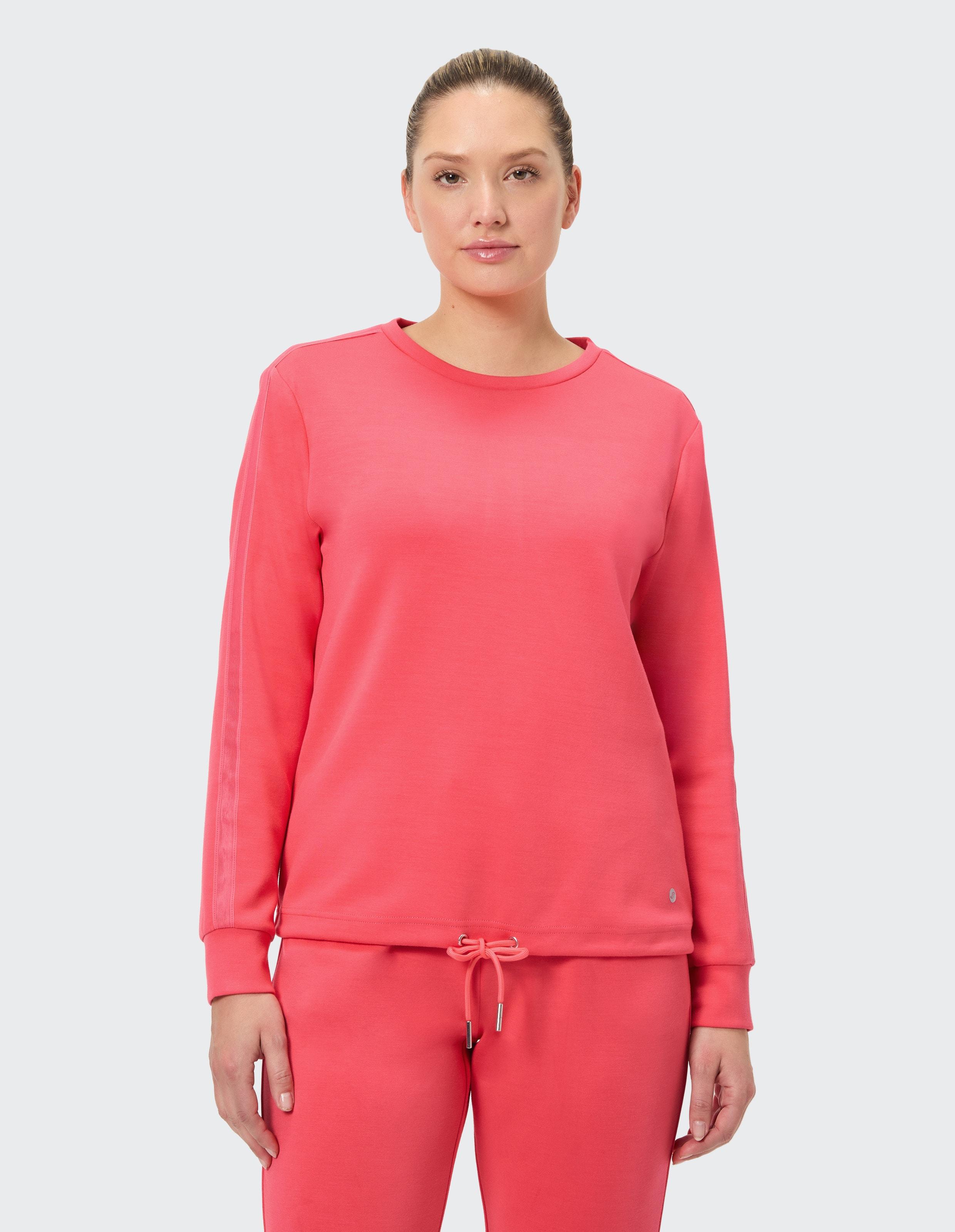 Sweatshirt JOY SPORTSWEAR "SWEATSHIRT JULIKA", Damen, Gr. 36, rot (hibiscus rot), Obermaterial: 48% Polyester, 45% Modal, 7% Elasthan, Sweatshirts Sweatshirt