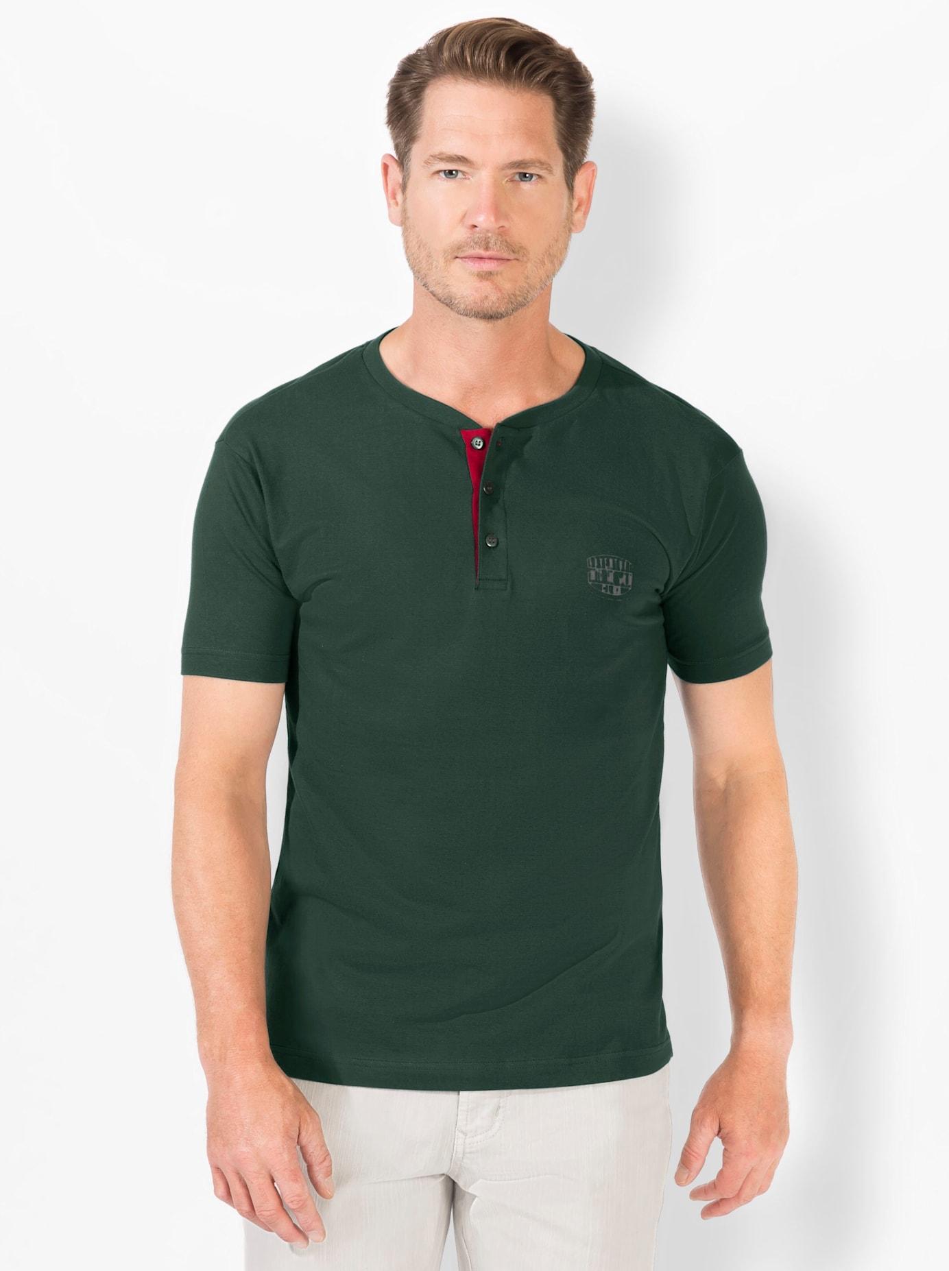 Kurzarmshirt CATAMARAN "Kurzarm-Shirt", Herren, Gr. 64/66, grün (moos), 100% Baumwolle, unifarben, Rundhals, Shirts Kurzarmshirt