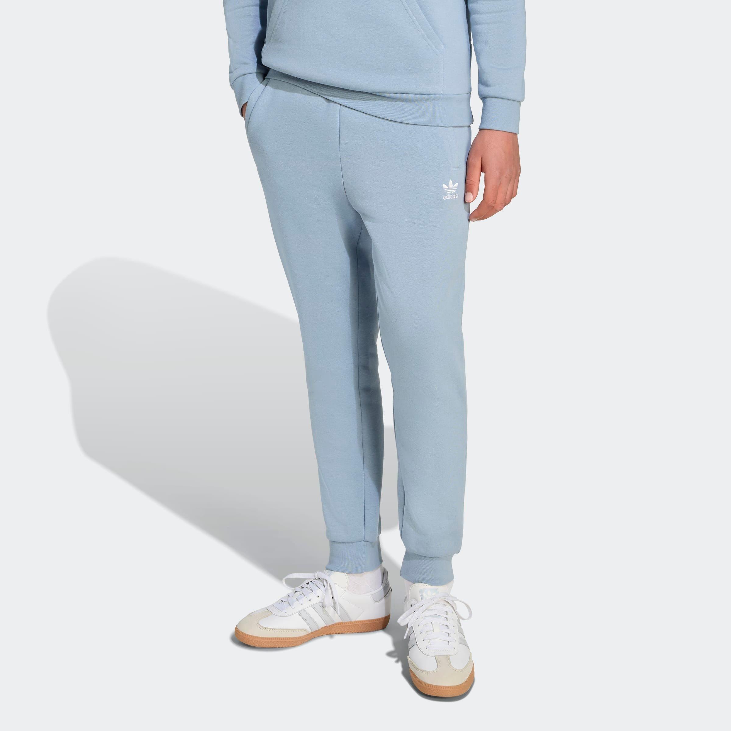 Sporthose ADIDAS ORIGINALS "PANTS", Damen, Gr. 176, N-Gr, blau (tactile blau), Obermaterial: 70% Baumwolle, 30% Polyester, Hosen Sporthose