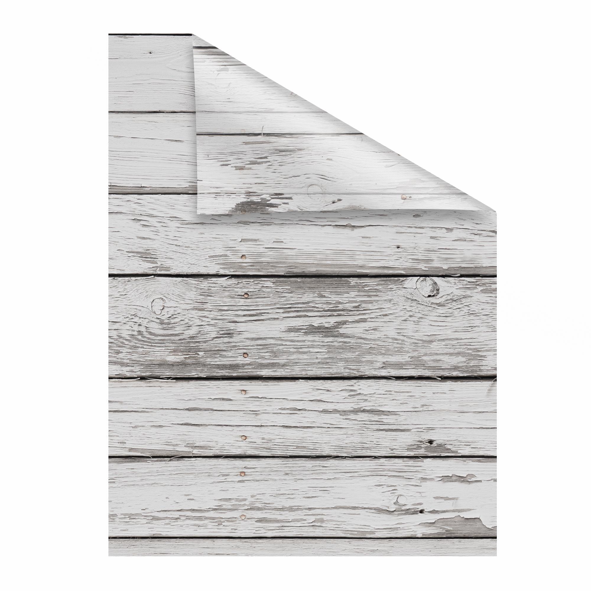 Fensterfolie LICHTBLICK ORIGINAL "Bretter-Vintage" Gr. 5, weiß, B:100cm L:180cm, PVC, Fensterfolien, Fensterfolie