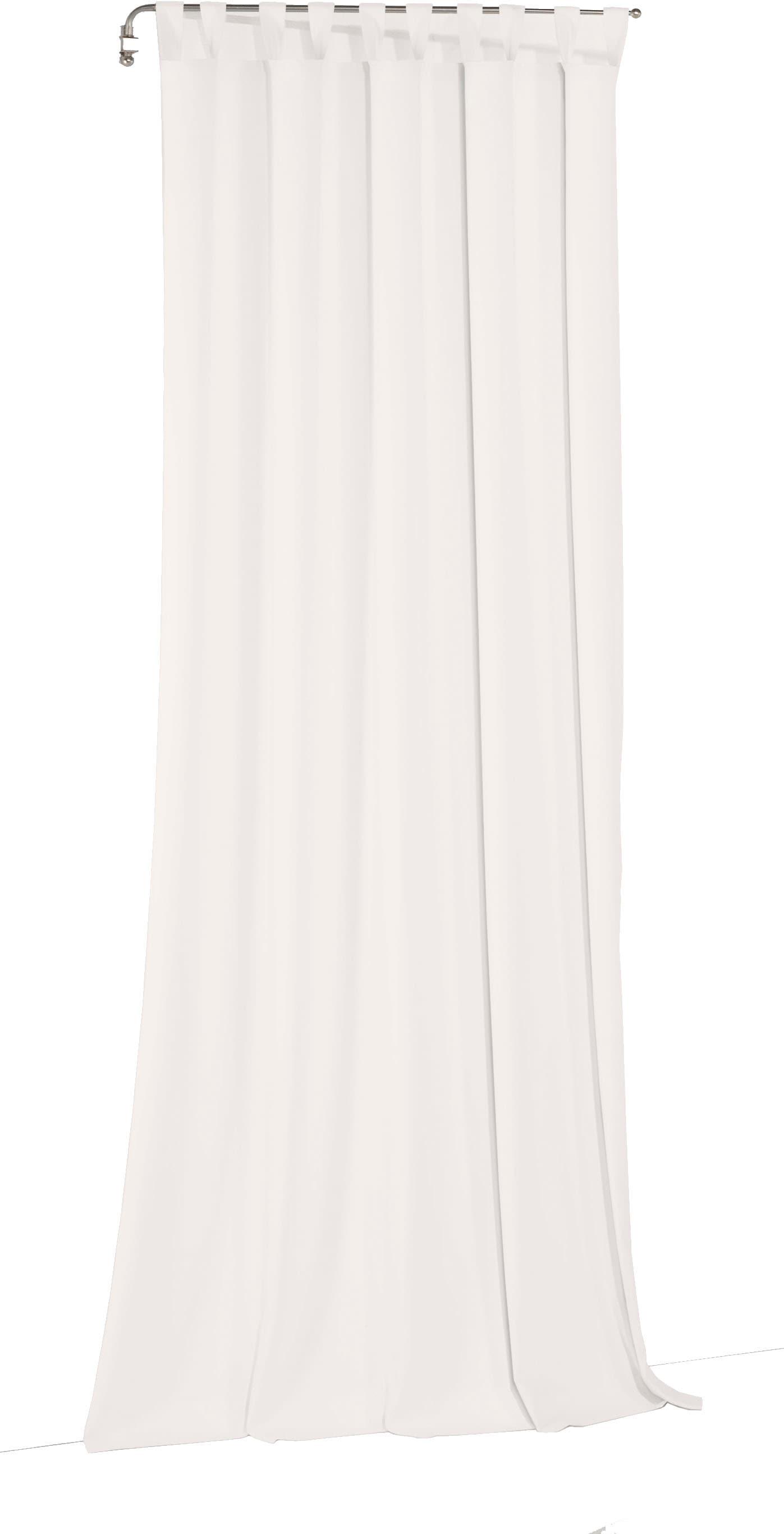 Vorhang WIRTH "Newbury", weiß, B:130cm H:315cm, Baumwolle, Polyester, Gardinen, Vorhang, nach Maß