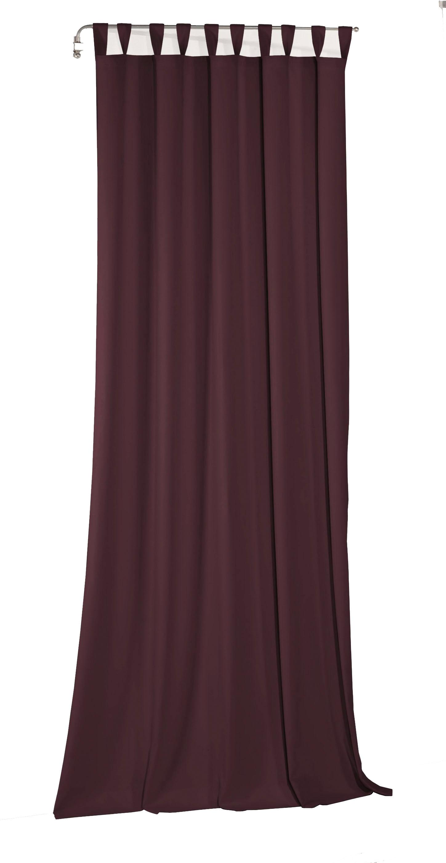 Vorhang WIRTH "Newbury", lila (aubergine), B:130cm H:225cm, Baumwolle, Polyester, Gardinen, Vorhang, nach Maß