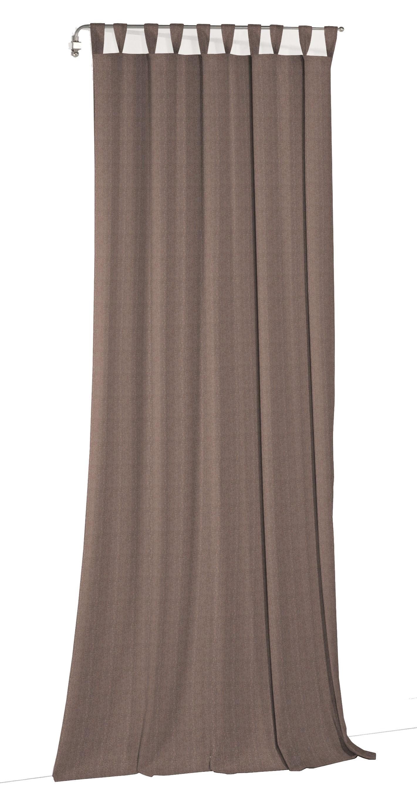 Vorhang WIRTH "Torbole", orange (terra), B:132cm H:395cm, Baumwolle, Polyester, Gardinen, Vorhang, nach Maß