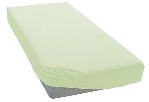 Spannbettlaken BELLANA "Jersey-Lyocell", grün (lindgrün), 1 Stk., Jersey-Elasthan, 140x200 140x210 140x220 150x200 150x210 150x220 160x200 160x210 160x220 30cm, Jersey-Elasthan, Obermaterial: 48% Baumwolle, 48% Lyocell, 4% Elasthan, Bettlaken, Spannbettlaken, temperaturausgleichend und faltenfrei