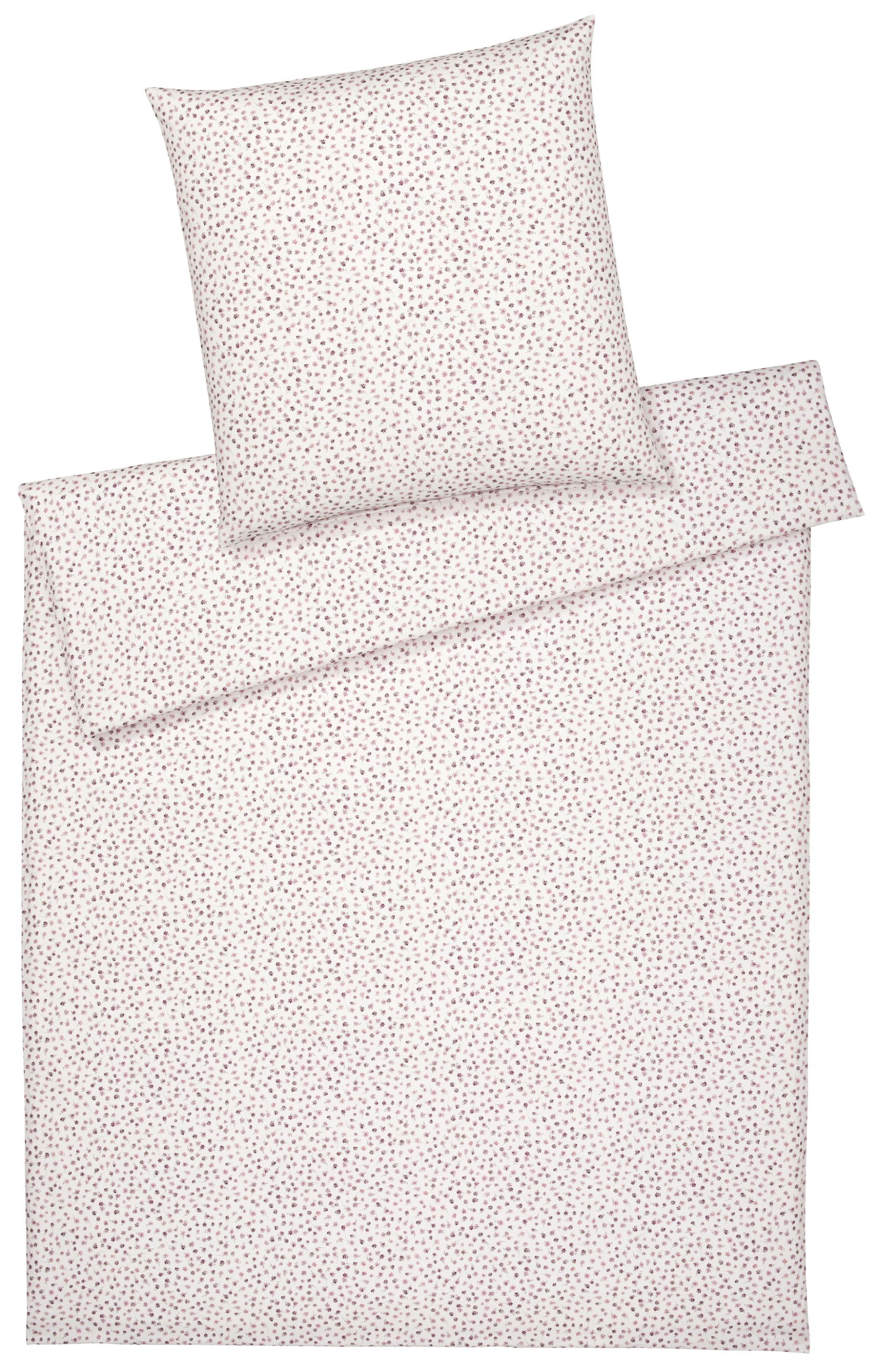 BettwäSche Elegante "Preppy", Beere, B/L: 155Cm X 220Cm, 1 Stk., 1 Stk., Flanell, B/L: 80Cm X 80Cm, 2 Stk., Flanell, Obermaterial: 100% Baumwolle, BettwäSche, BettwäSche, Angenehmes HautgefüHl