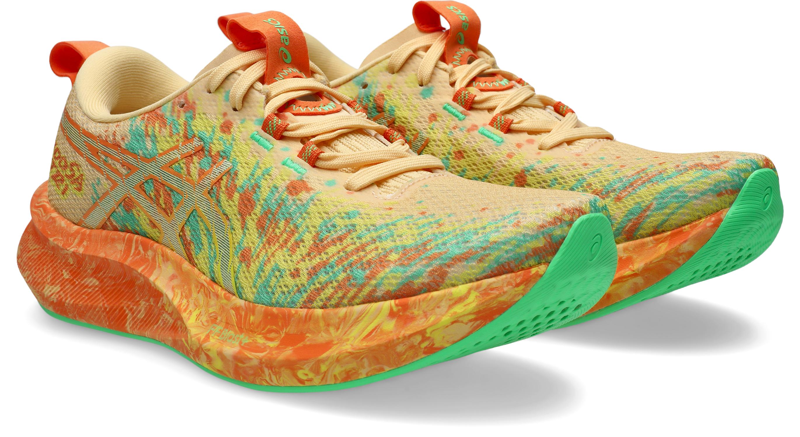 Laufschuh asics "Noosa TRI 16", Damen, Gr. 37,5, Light Orange, Lemon Spark, Synthetik, Schuhe Laufschuh