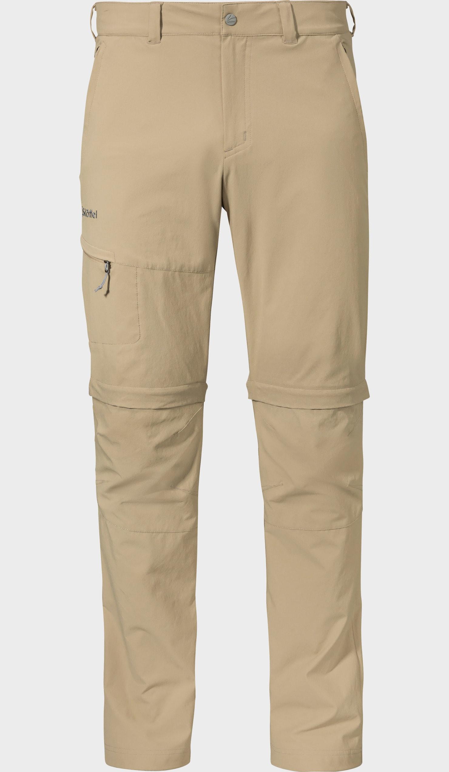 Zip-away-Hose SCHÖFFEL "Pants Koper1 Zip Off", Damen, Gr. 54, Normalgrößen, 4705, beige, Oberstoff: 89% Nylon, 11% Elasthan, Hosen Zip-away-Hose