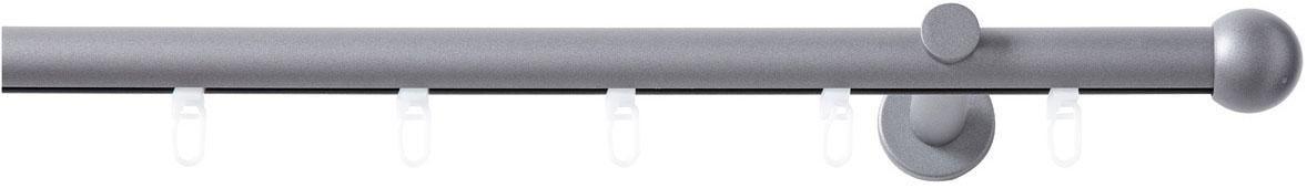 Innenlaufschiene GOOD LIFE "Bola" Gr. 20, grau (anthrazit), L:480cm Ø:20mm, Aluminium, Metall, Gardinenstangen, Innenlaufschiene