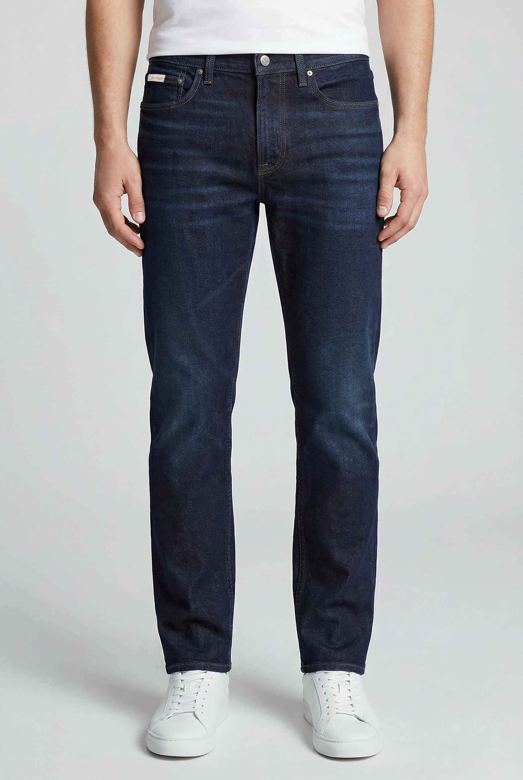 Slim-Fit-Jeans Calvin Klein Jeans "Slim Taper Jeans", Herren, Gr. 34, LäNge 32, Sapphire Tango, Denim/Jeans, Obermaterial: 98% Baumwolle, 2% Elasthan, Unifarben, Slim Fit Lang, Jeans Slim-Fit-Jeans, Slim Fit