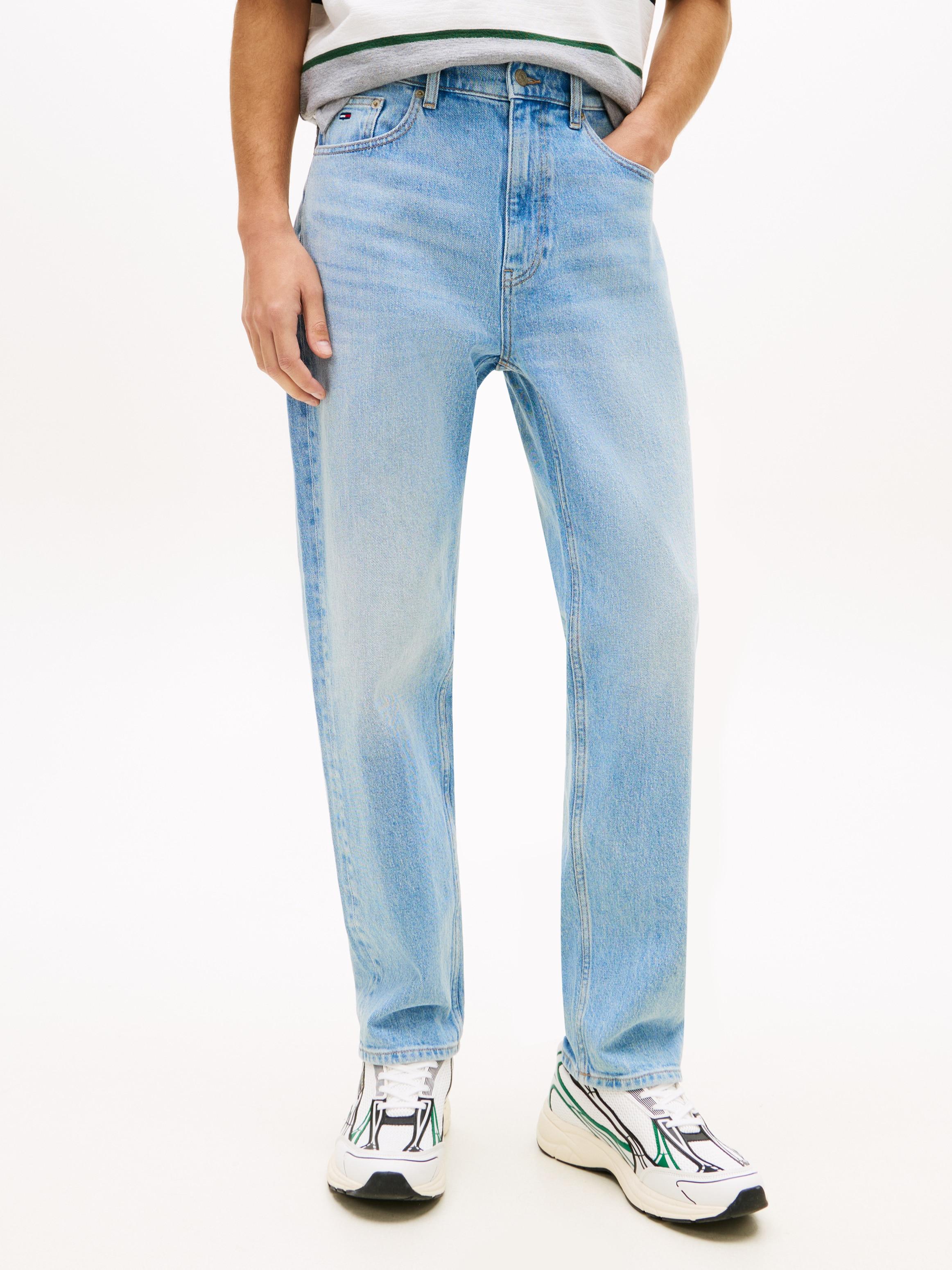 Gerade Jeans Tommy Jeans "Sonny Regular", Herren, Gr. 36, LäNge 30, Denim Light, Denim/Jeans, Obermaterial: 99% Baumwolle, 1% Elasthan, Unifarben, Regular Fit Lang, Jeans, Regular Fit Mit Praktischen Taschen