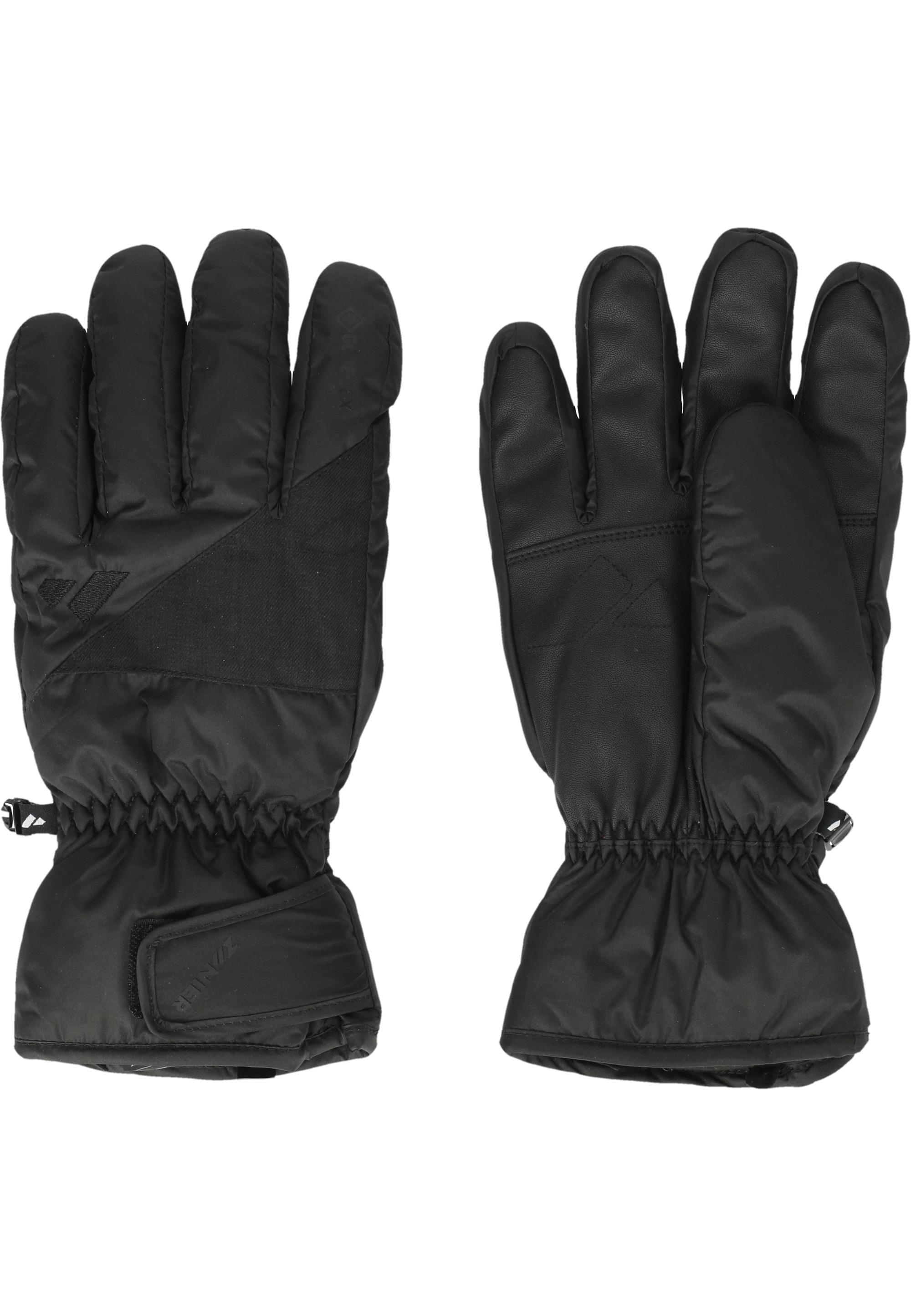 Skihandschuhe Zanier "Matrei Gtx", MäDchen, Gr. 4,5, Schwarz, 100% Polyester, Handschuhe, Mit Wasser- Und Windfester Membran