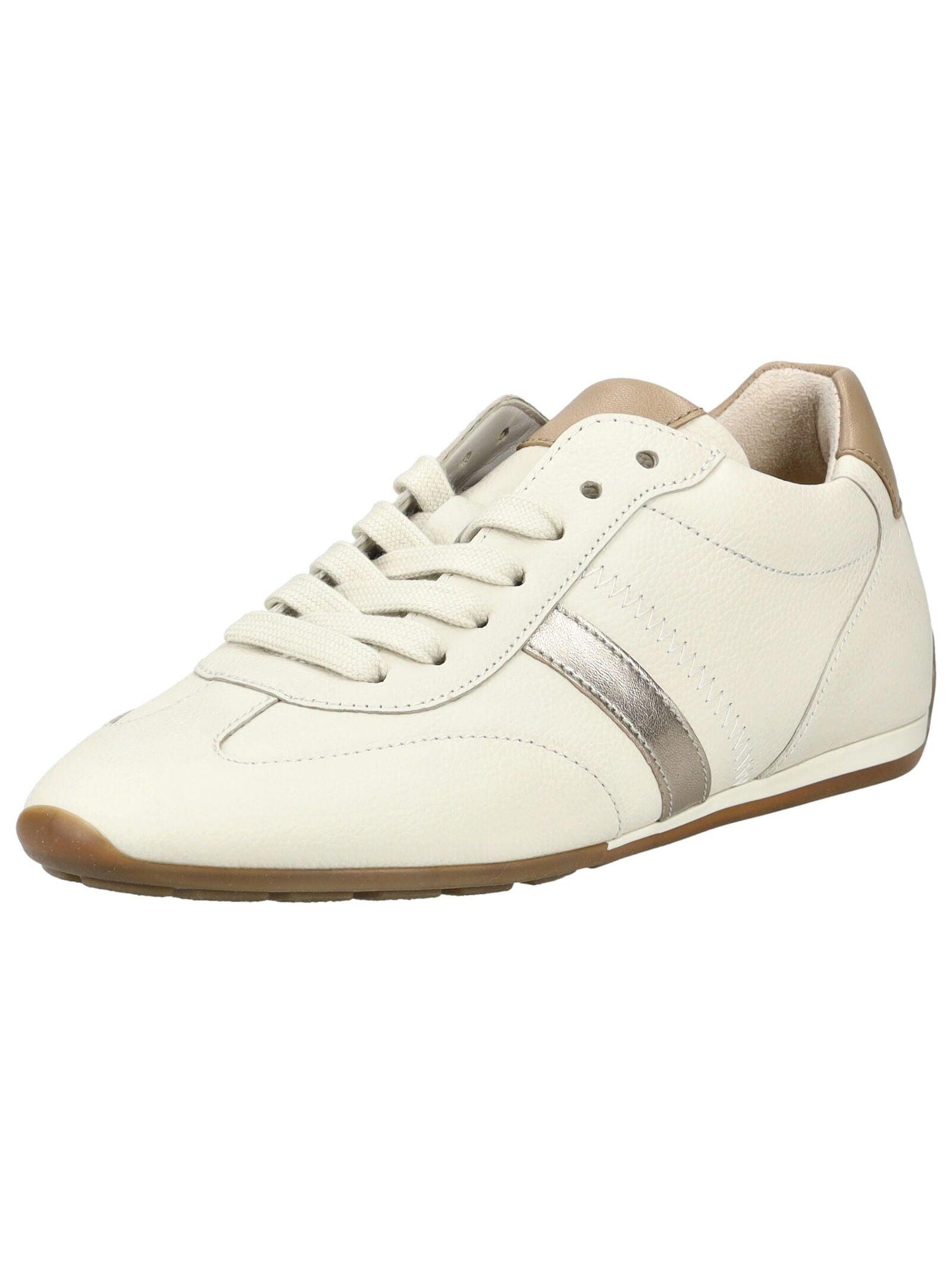 Sneaker Gabor "Gabor Sneaker Leder", Damen, Gr. 38,5, Puder, Leder, Schuhe Sneaker