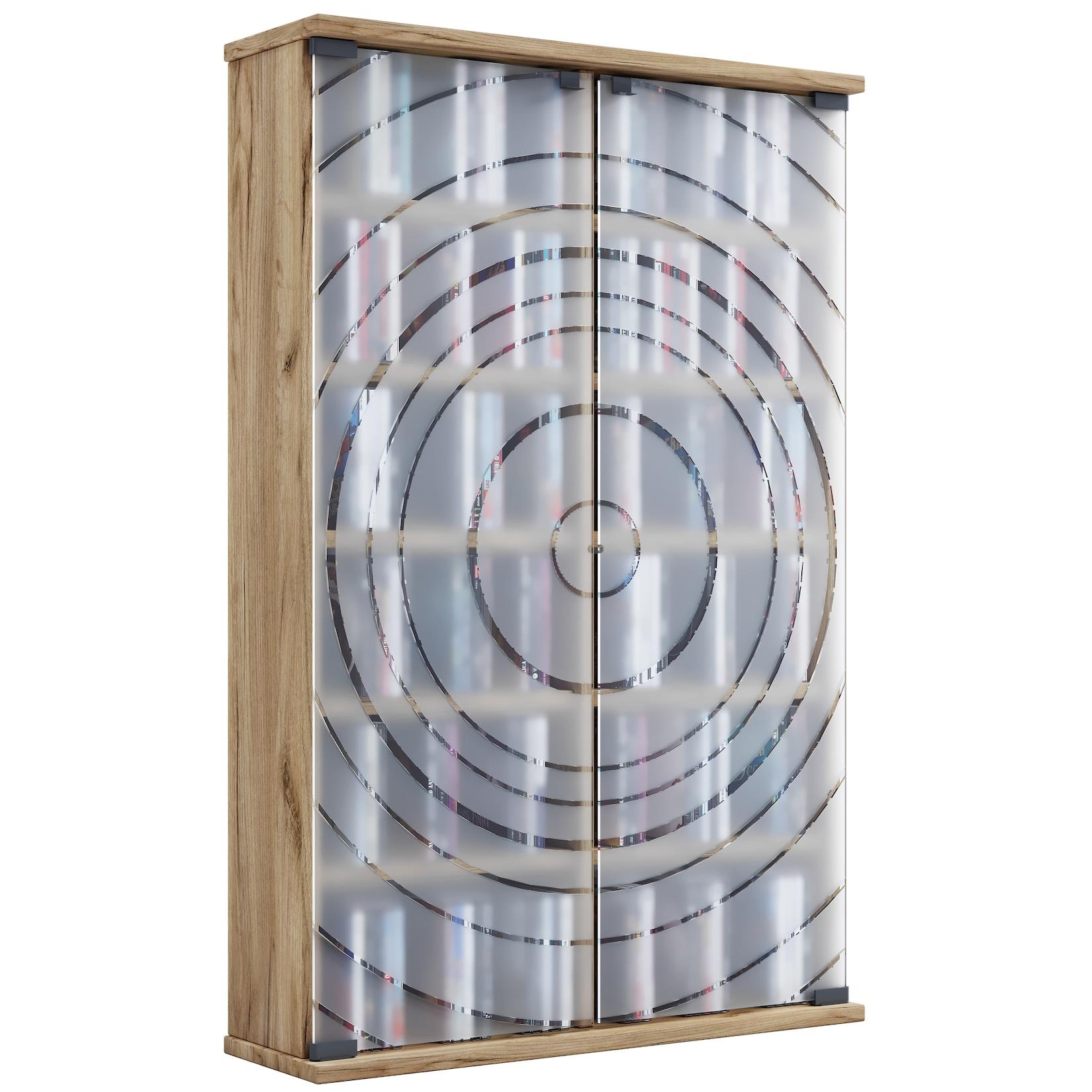 Vcm Holz CD DVD Stand Regal Platzsparender CD Schrank Mit 2 Esg-SicherheitsglastüRen FüR 300 Cds Oder 130 Dvds Oder 72-Videos MaßE: H. 92 X B. 60 X T. 18 Cm 10 Variable EinlegböDen – Tilano L