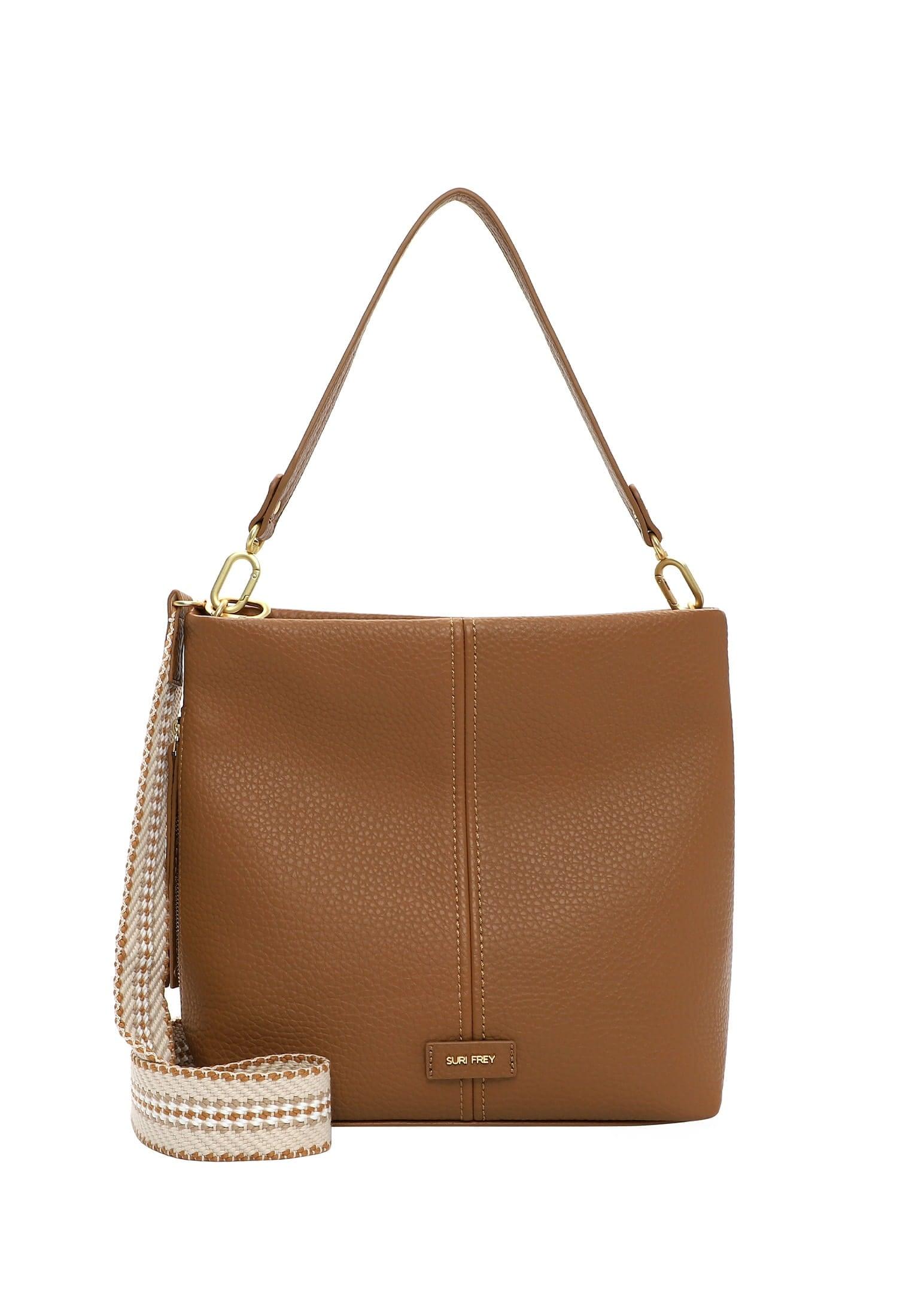 Beuteltasche Suri Frey "Beutel Sfy Gray", Damen, Gr. B/H/T: 31Cm X 32Cm X 13Cm 0, Gelb (Sahara 920), Polyurethan, Taschen Beuteltasche