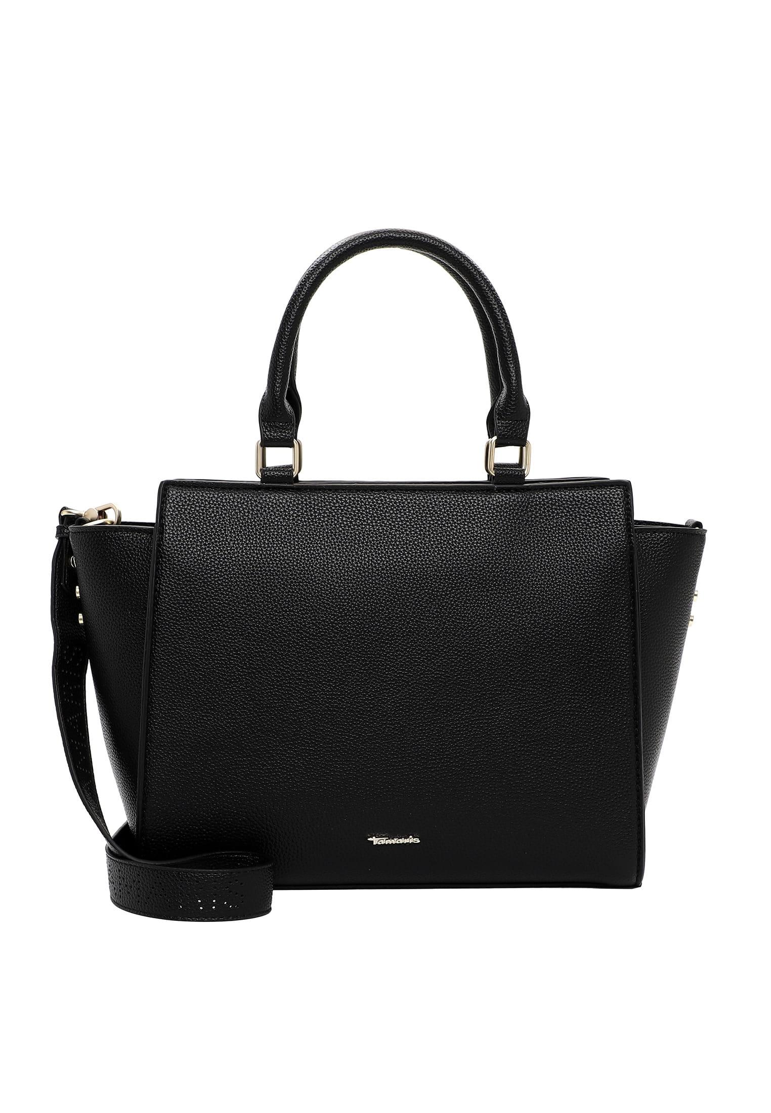 Shopper Tamaris "Shopper Tas Kiri", Damen, Gr. B/H/T: 42Cm X 27Cm X 12,5Cm 0, Schwarz (Schwarz 100), Polyurethan, Taschen Shopper