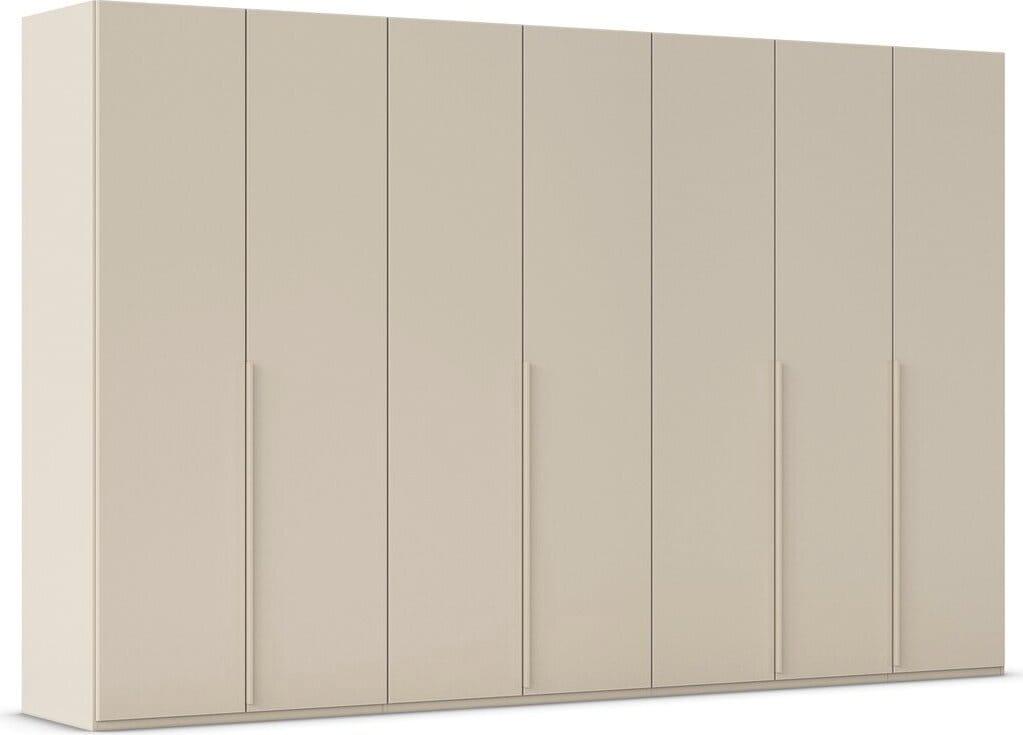 Kleiderschrank "Schrank Garderobe Ankleide Schlafzimmer Flur SERINA Eyecatcher", beige (beige, beige mattglas (champagner)), B:351cm H:223cm T:61cm, Holzwerkstoff, LEGER HOME BY LENA GERCKE, Schränke, Kleiderschrank, in 6 Breiten, 3 Ausführungen und mit Front Glas oder Dekor MADE IN GERMANY