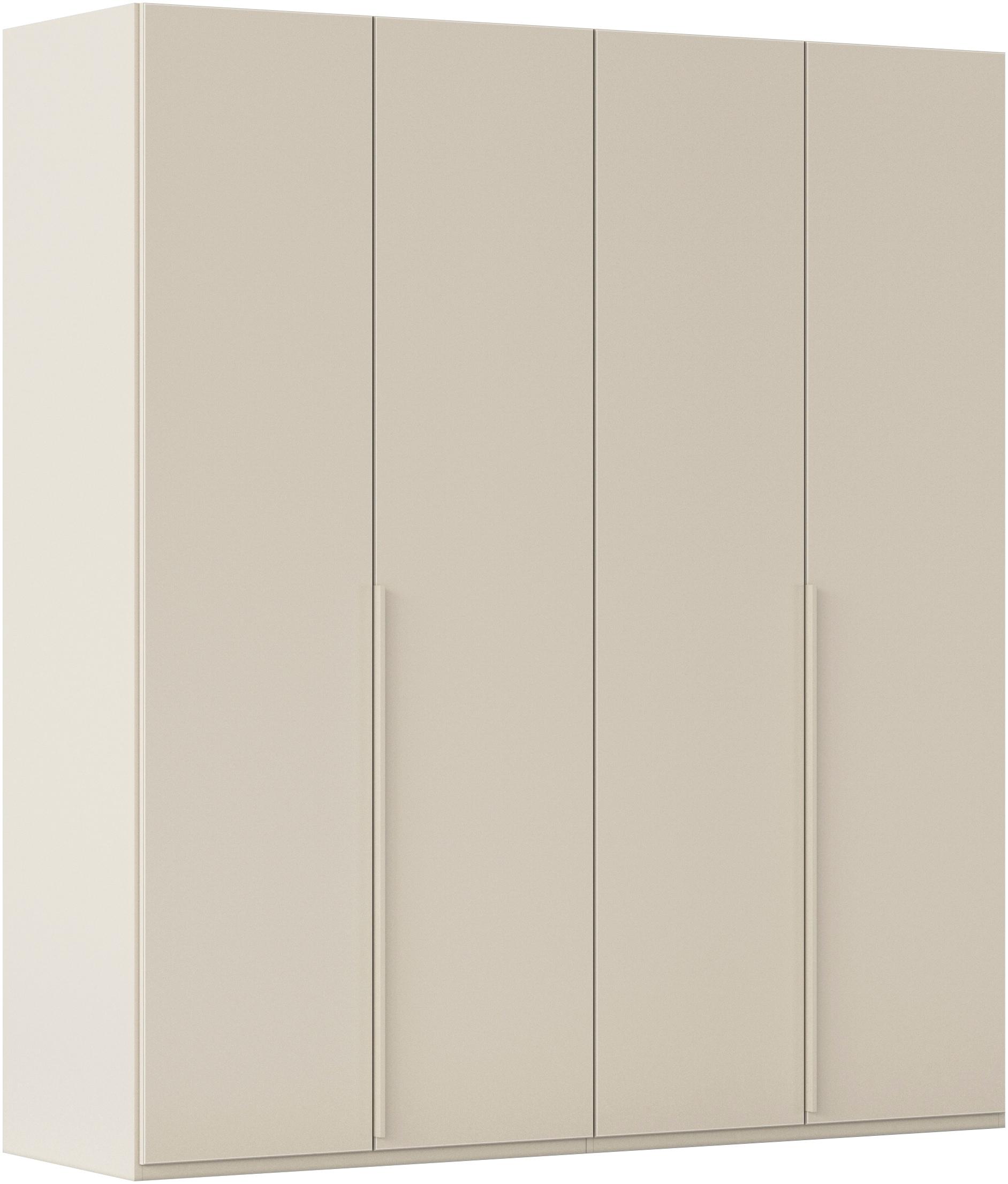 Kleiderschrank "Schrank Garderobe Ankleide Schlafzimmer Flur SERINA Eyecatcher", beige, beige mattglas (champagner), B:201cm H:223cm T:61cm, Holzwerkstoff, LEGER HOME BY LENA GERCKE, Schränke, Kleiderschrank, in 6 Breiten, 3 Ausführungen und mit Front Glas oder Dekor MADE IN GERMANY