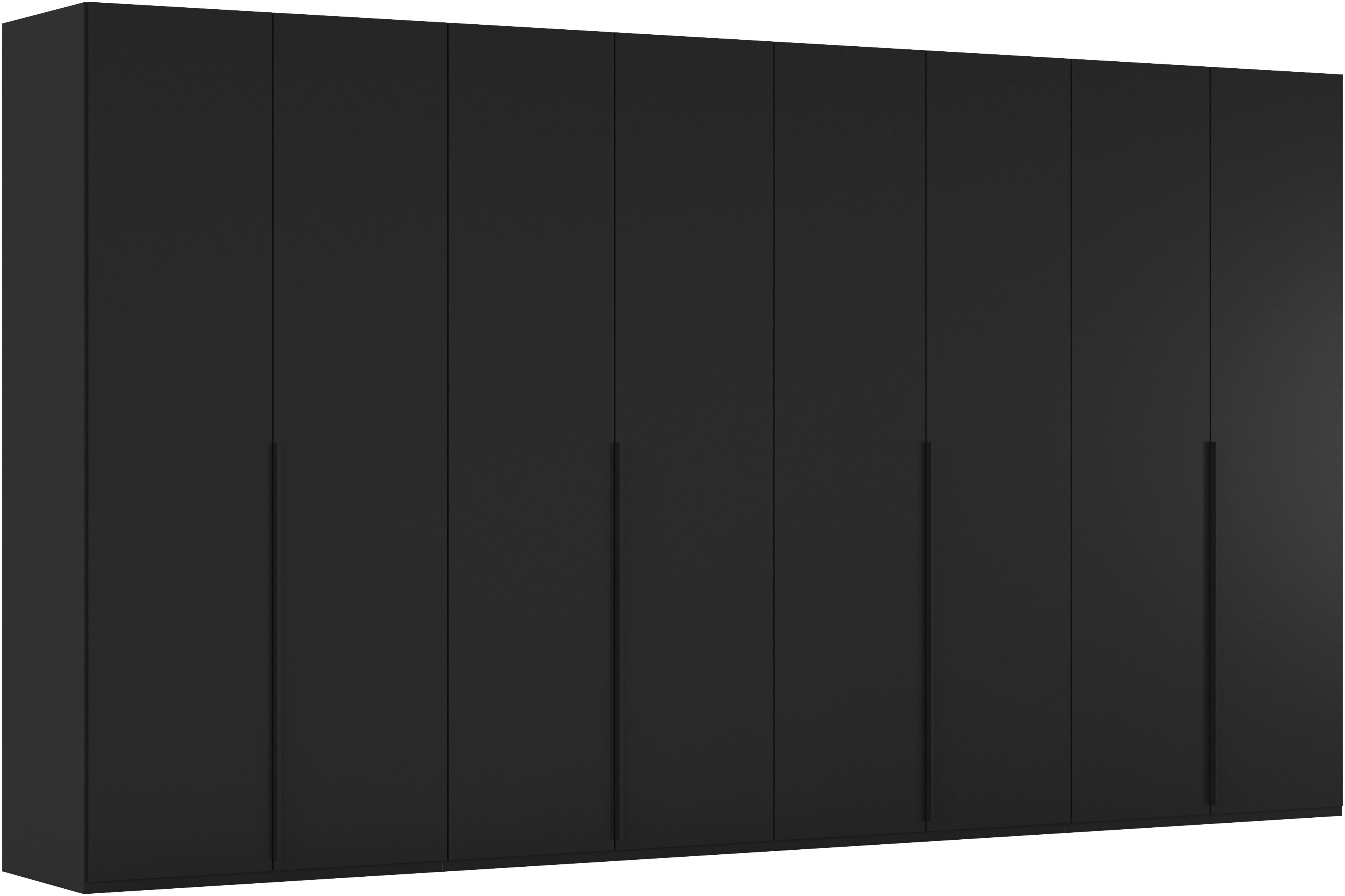 Kleiderschrank "Schrank Garderobe Ankleide Schlafzimmer Flur SERINA Eyecatcher", schwarz, B:401cm H:223cm T:61cm, Holzwerkstoff, LEGER HOME BY LENA GERCKE, Schränke, Kleiderschrank, in 6 Breiten, 3 Ausführungen und mit Front Glas oder Dekor MADE IN GERMANY