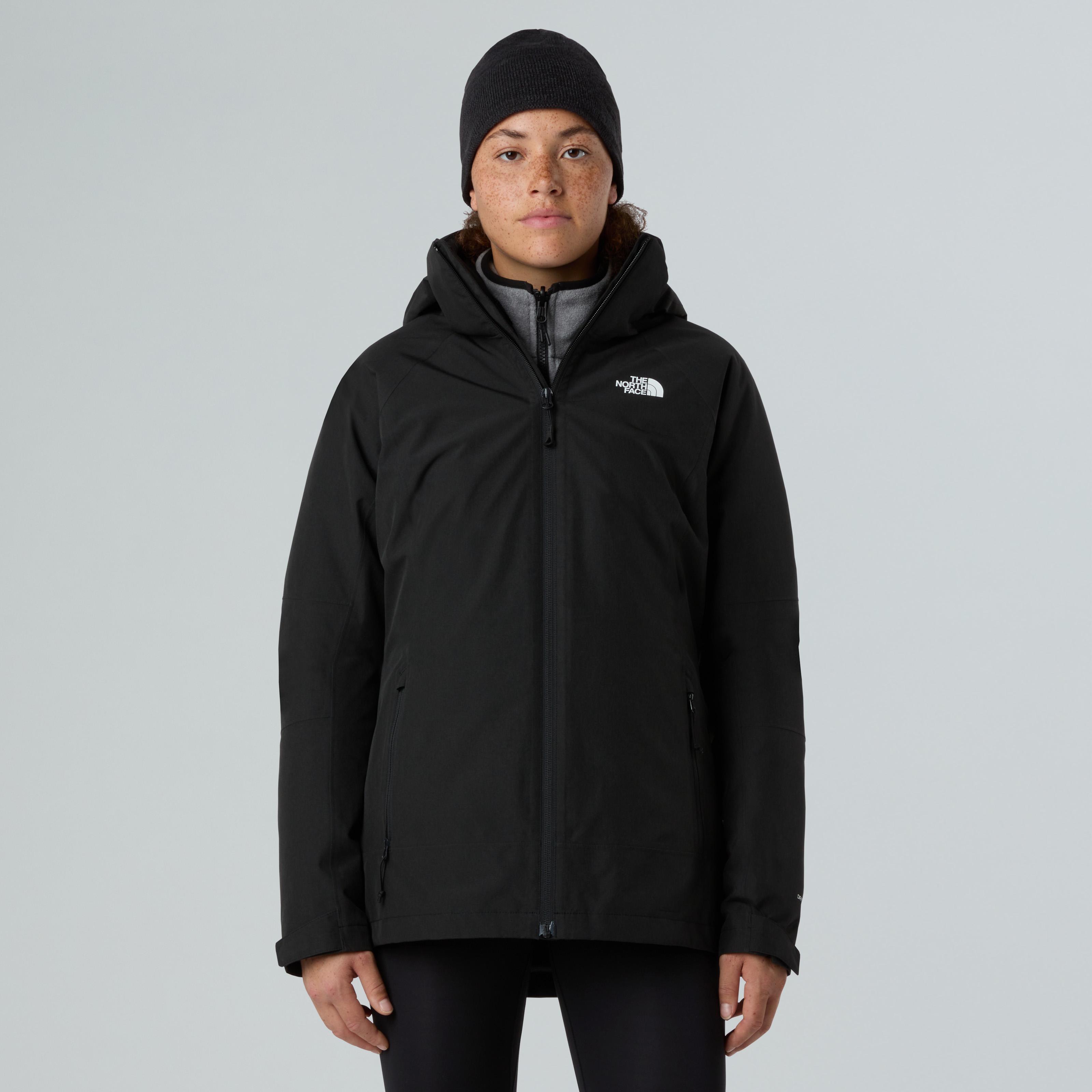 3-in-1-Funktionsjacke THE NORTH FACE "W INLUX TRICLIMATE - EU", Damen, Gr. XL, tnf schwarz heather, tnf schwarz, Obermaterial: 100% Polyester, Jacken 3-in-1-Funktionsjacke, für verschiedene Wetterbedingungen, mit DryVent™-Außenjacke