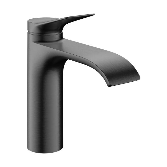 Hansgrohe Vivenis Waschtischarmatur 75024340 Ohne Zugstangen-Ablaufgarnitur, Brushed Black Chrome