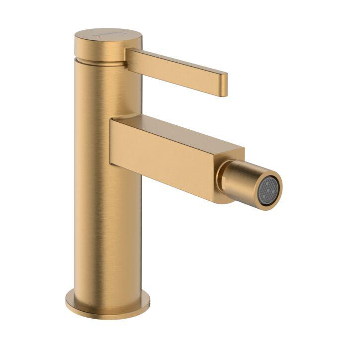 Hansgrohe Finoris Bidetarmatur 76200140 Mit Push-Open-Ablaufgarnitur, Brushed Bronze