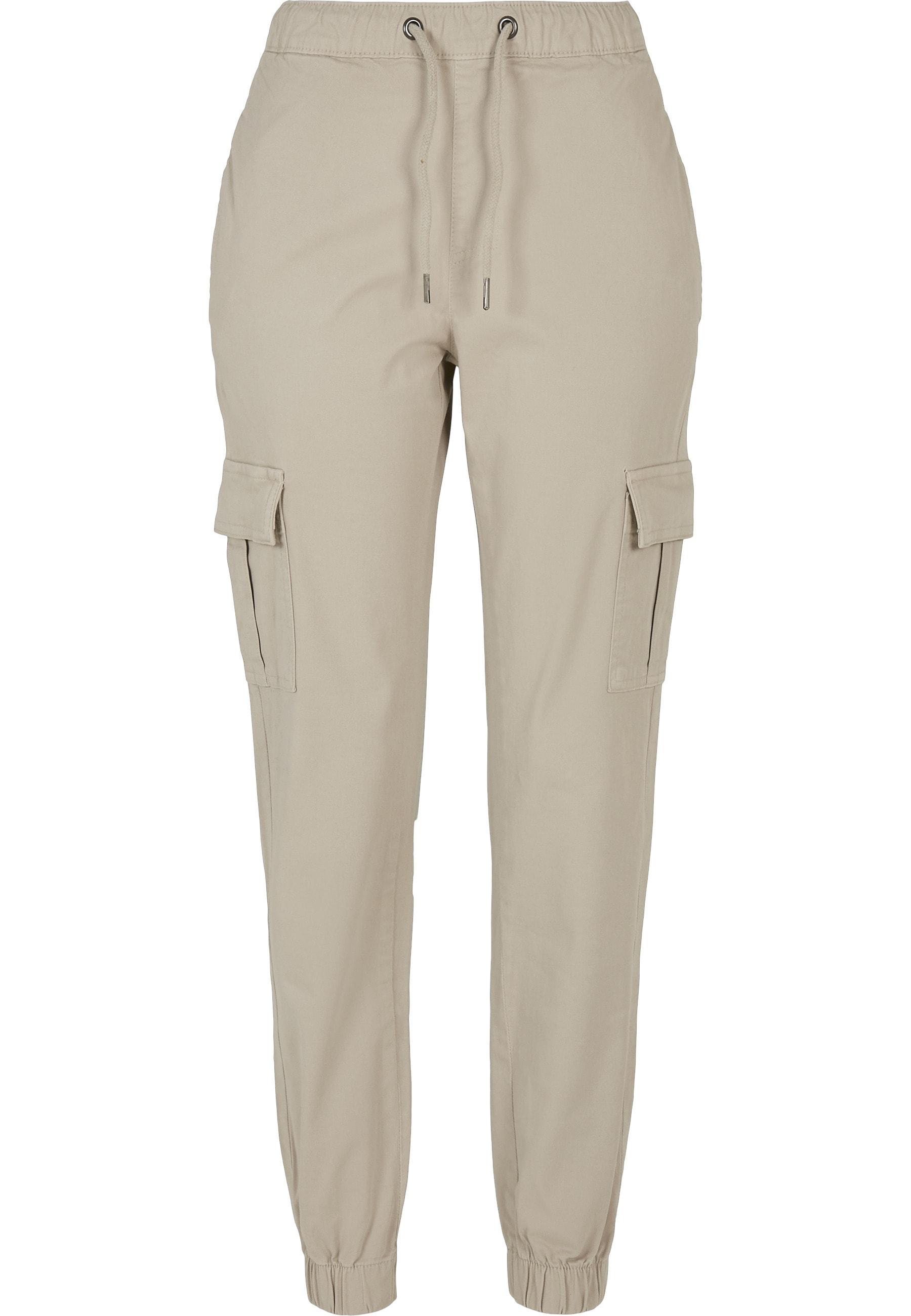 Stoffhose Urban Classics "Urban Classics Damen", Damen, Gr. Xl, Us-GrößEn, Softseagrass, 98% Baumwolle, 2% Elasthan, Unifarben, Normal, Hosen Stoffhose