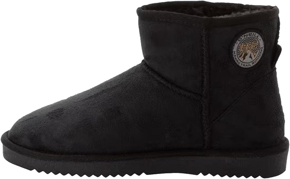 Schlupfboots O'NEILL "BESIANA WOMEN MID", Damen, Gr. 41, triple schwarz, Synthetik, Schuhe Schlupfboots, gefütterte Winterschuhe, Winterboots, Snowboots, Schlupfstiefel
