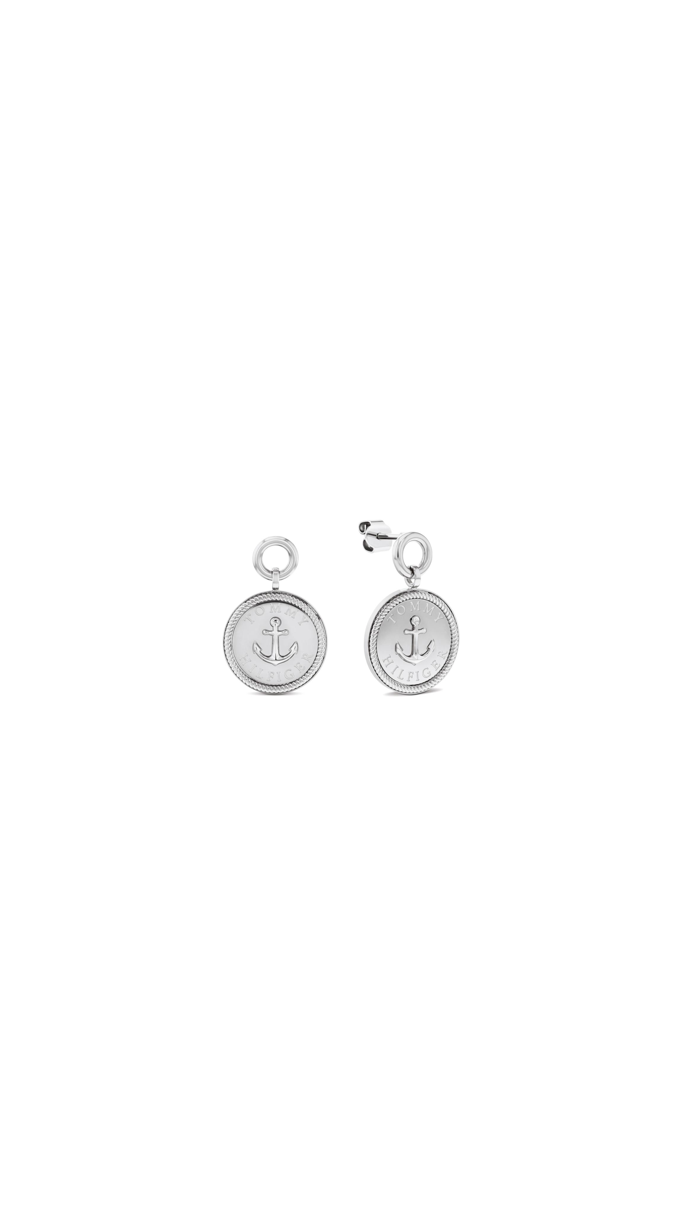 Paar Ohrstecker Tommy Hilfiger "Charms", Edelstahlfarben, Ohrringe, Damen, Edelstahl