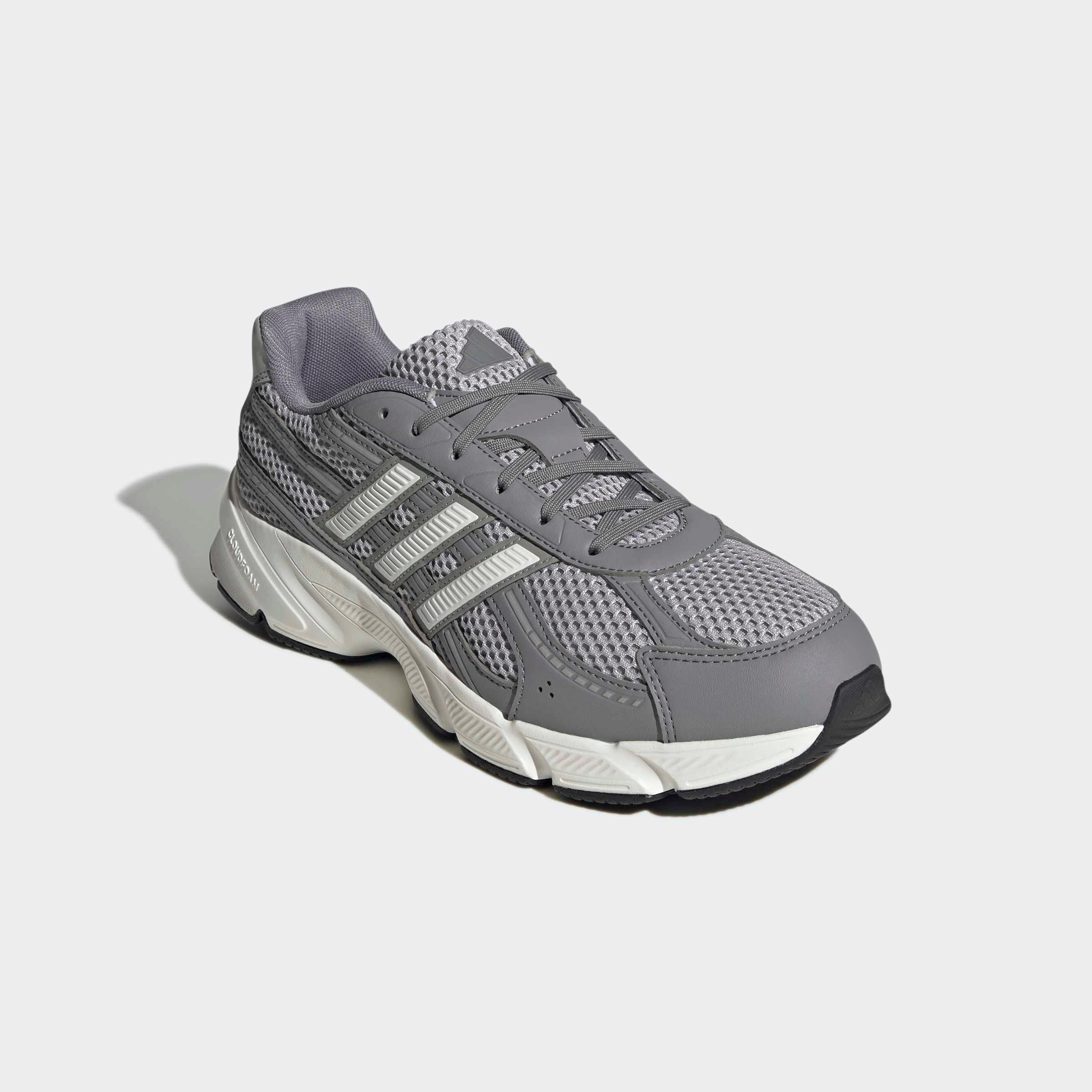Sneaker Adidas Sportswear "Technochaos 2000", Herren, Gr. 40, Grau Two, Core Weiß, Grau Three, Synthetik, Textil, Schuhe Sneaker, Inspiriert Vom Design Des Adistar Control
