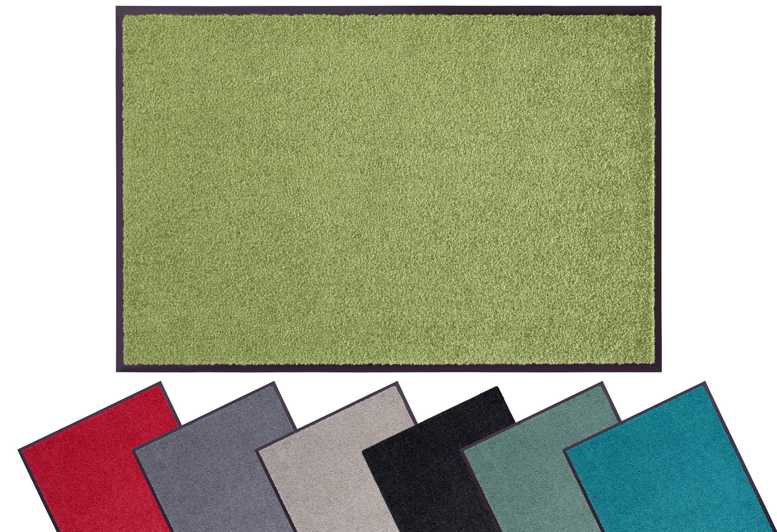 Fußmatte OTTO HOME "Clean & Walk" Gr. 61, grün, B:90cm H:7mm L:150cm, Polyamid, Teppiche, Fußmatte, Schmutzfangmatte, Türmatte, In- und Outdoor, Teppich, Läufer, waschbar