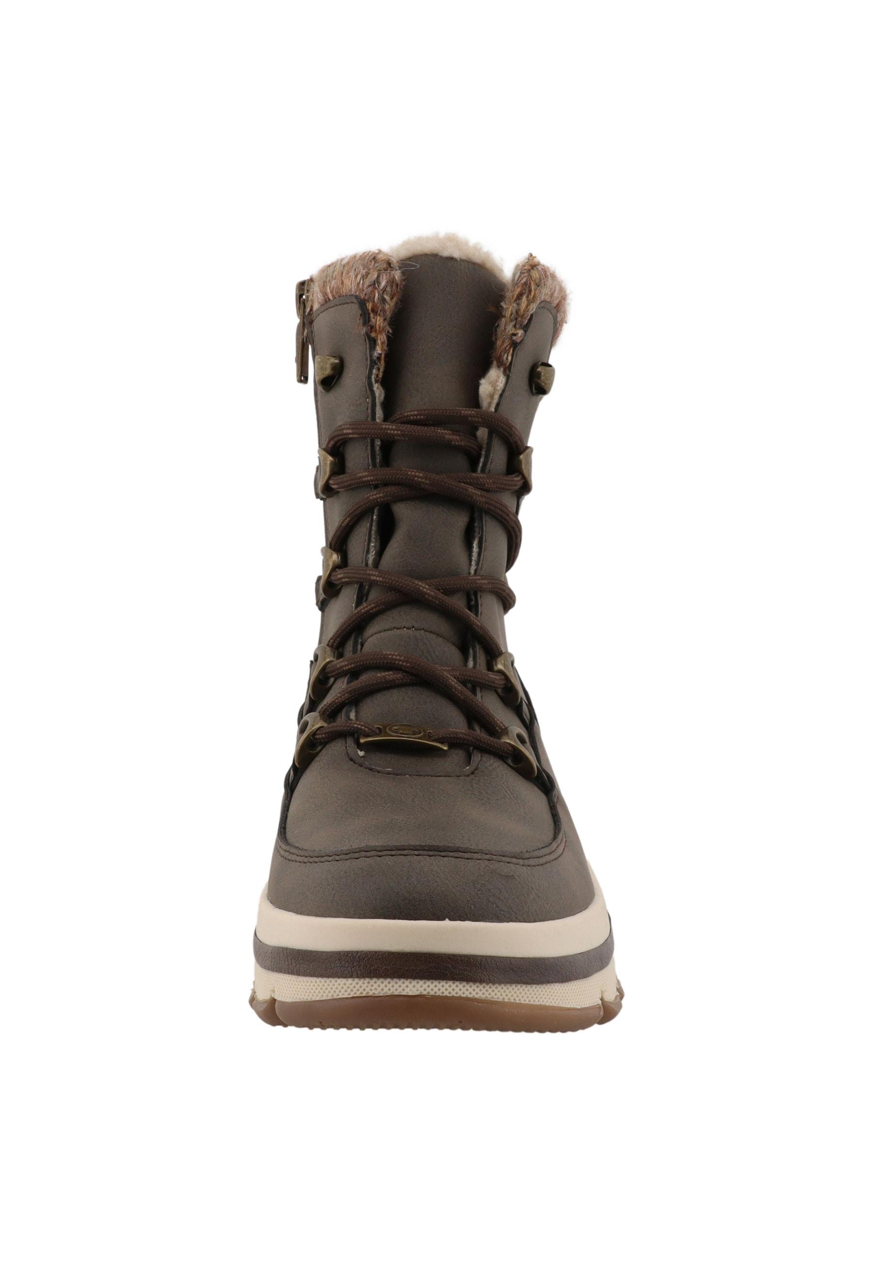 Stiefel Tom Tailor "Tom Tailor Winter Boots", Damen, Gr. 38, Lava, Unifarben, Schuhe Stiefel