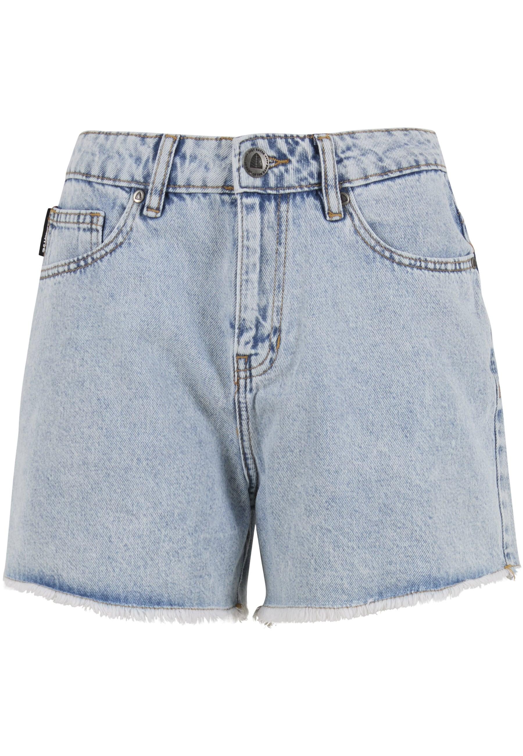 Shorts Just Rhyse "Just Rhyse Shorts Florida", Damen, Gr. M, Us-GrößEn, Blau (Lightblau Acid Wash), 100% Baumwolle, Unifarben, Normal, Hosen Shorts