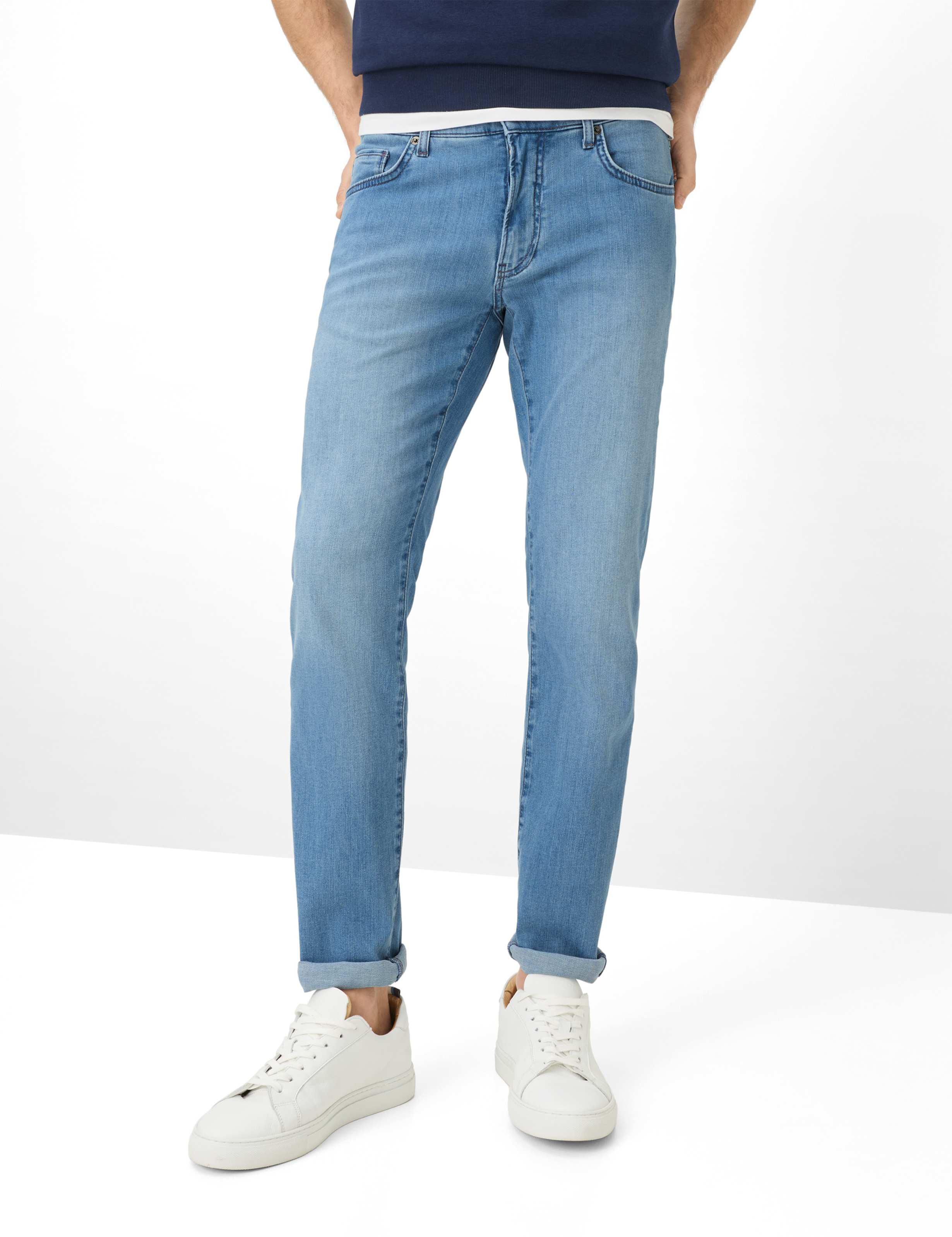 Brax Herren Five-Pocket-Hose Style Chuck Sky Blue Used, Denim Hellblau, Gr. 40/36