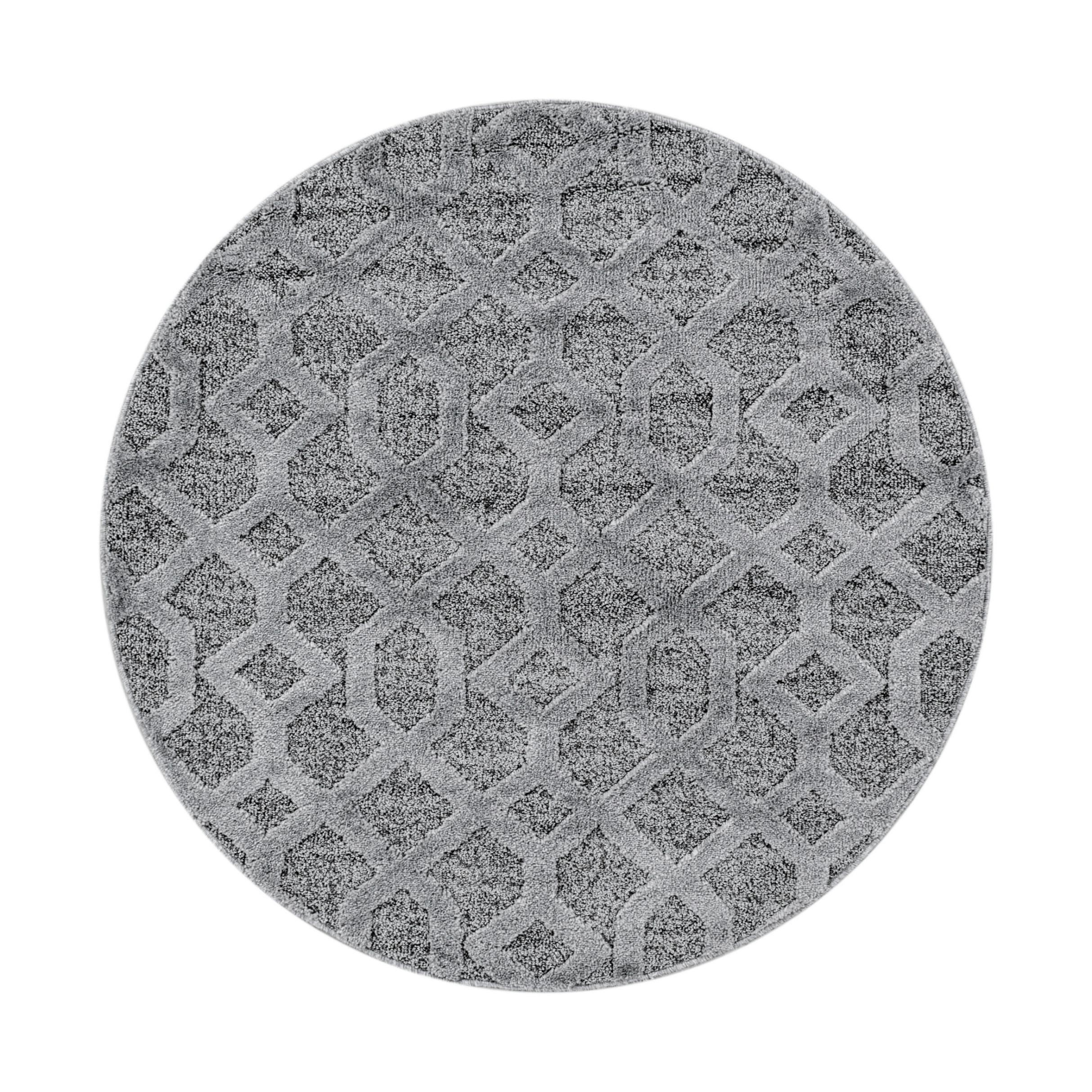 Webteppich Pisa Grau Ø Ca. 120Cm