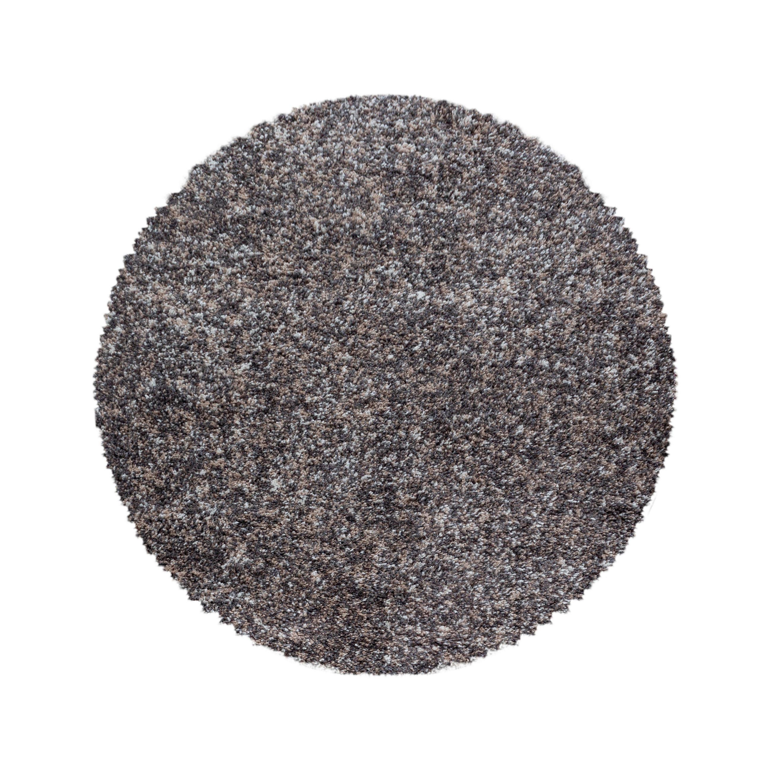 Hochflorteppich Enjoy Taupe Ø Ca. 200Cm
