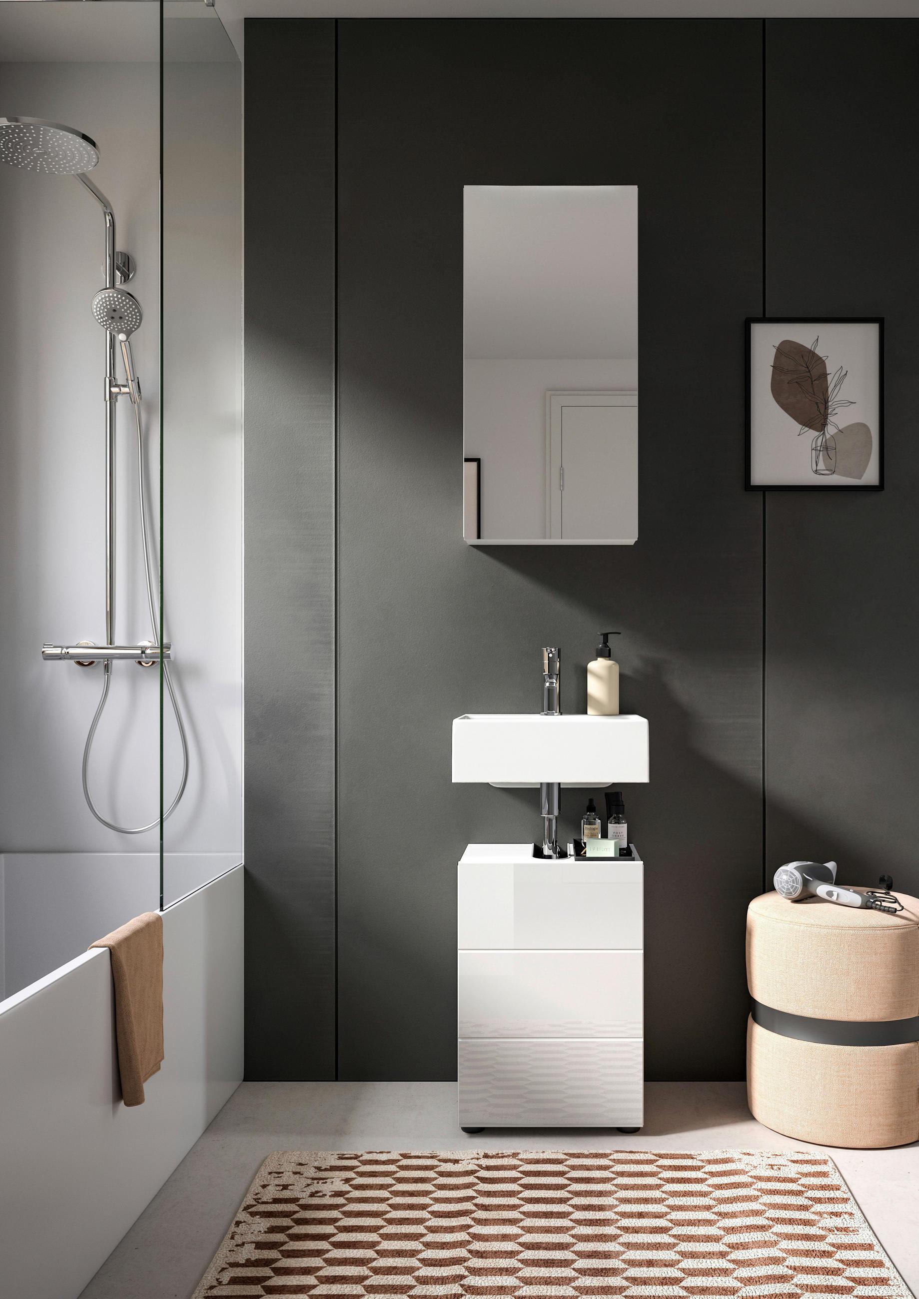 Badezimmer Vira 2-Tlg. Ca. 38X190 Cm Weiß