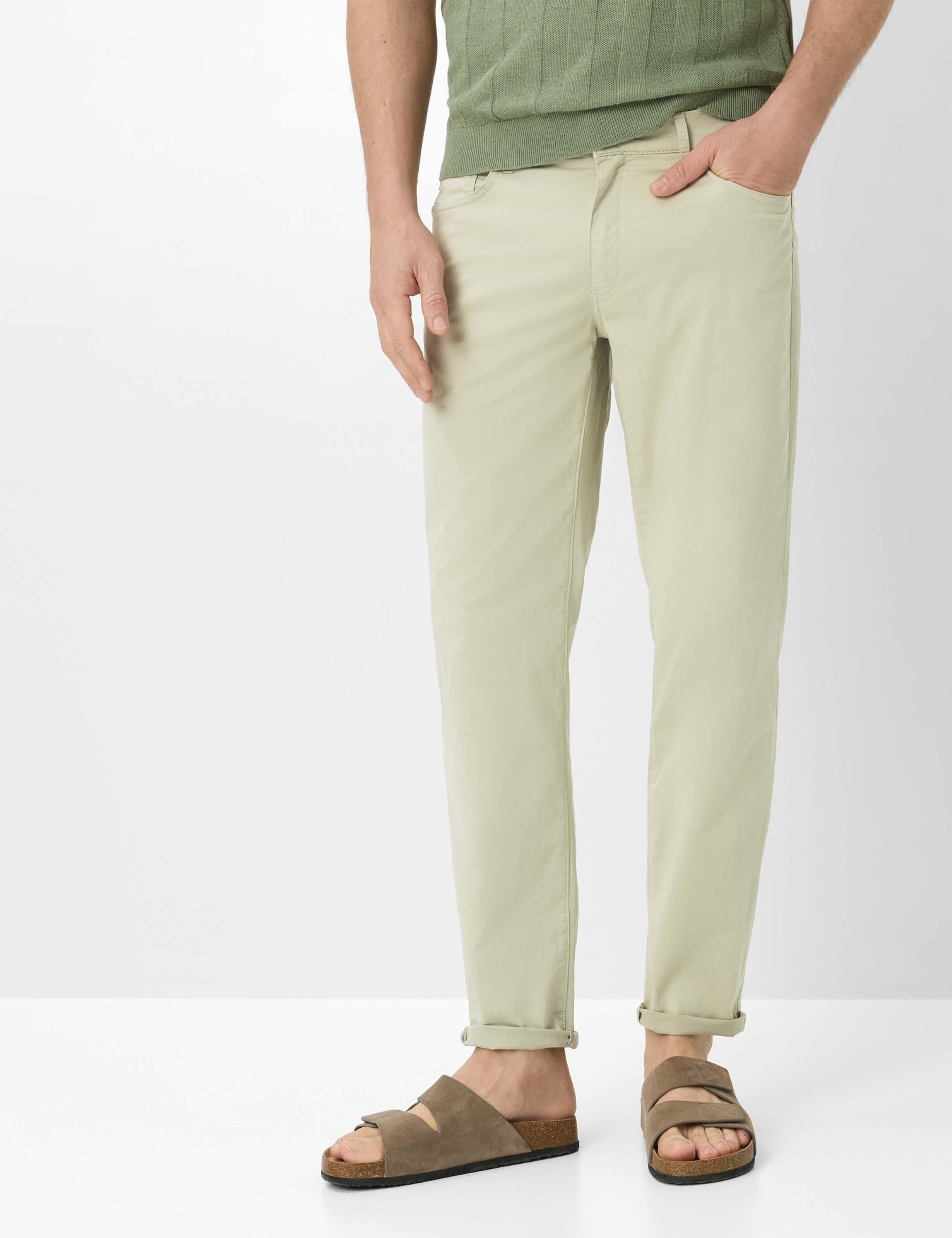 5-Pocket-Hose Brax "Style Cadiz", Herren, Gr. 40, LäNge 32, MoosgrüN, Web, 78% Baumwolle, 19% Lyocell, 3% Elasthan, Hosen 5-Pocket-Hose