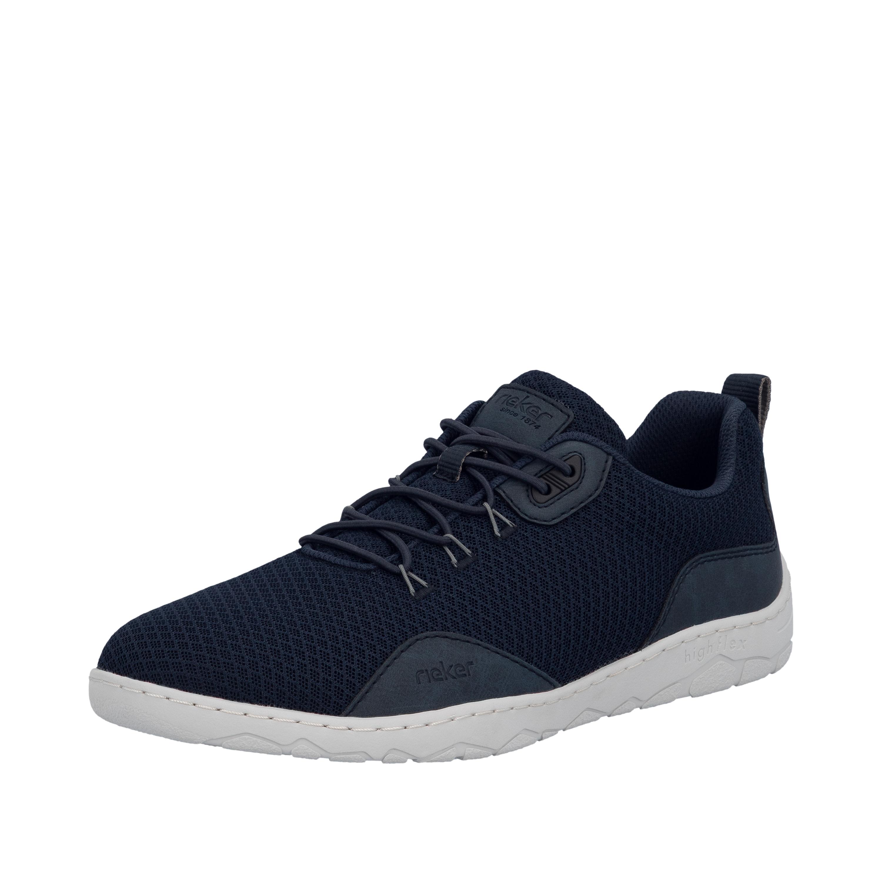 Slip-On Sneaker Rieker, Herren, Gr. 44, Marine, Textil, Schuhe, Slipper, Schlupfschuh, Freizeitsneaker Mit Gummizug
